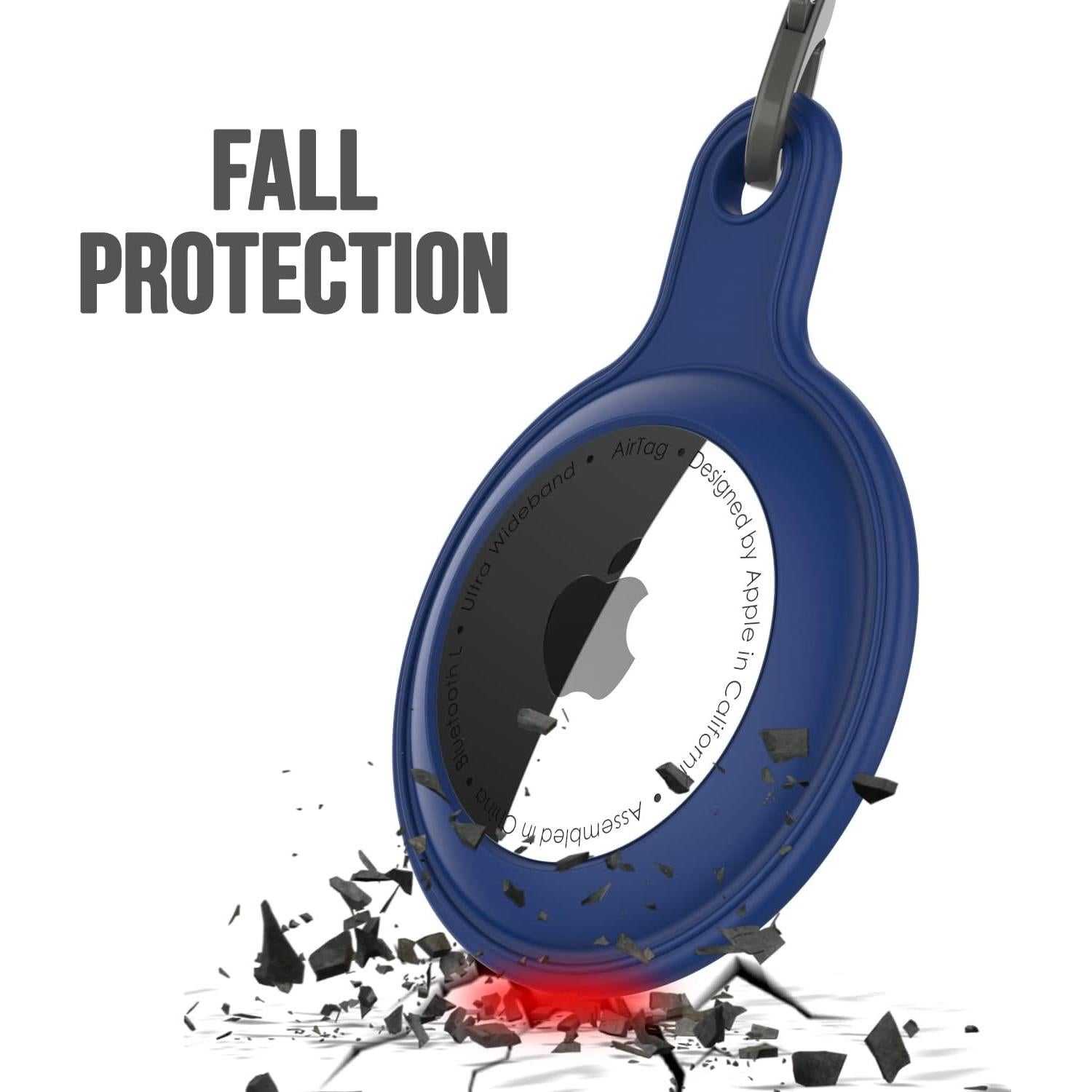 Funda de Silicona Punkcase para AirTag 2021 Azul Cobalto