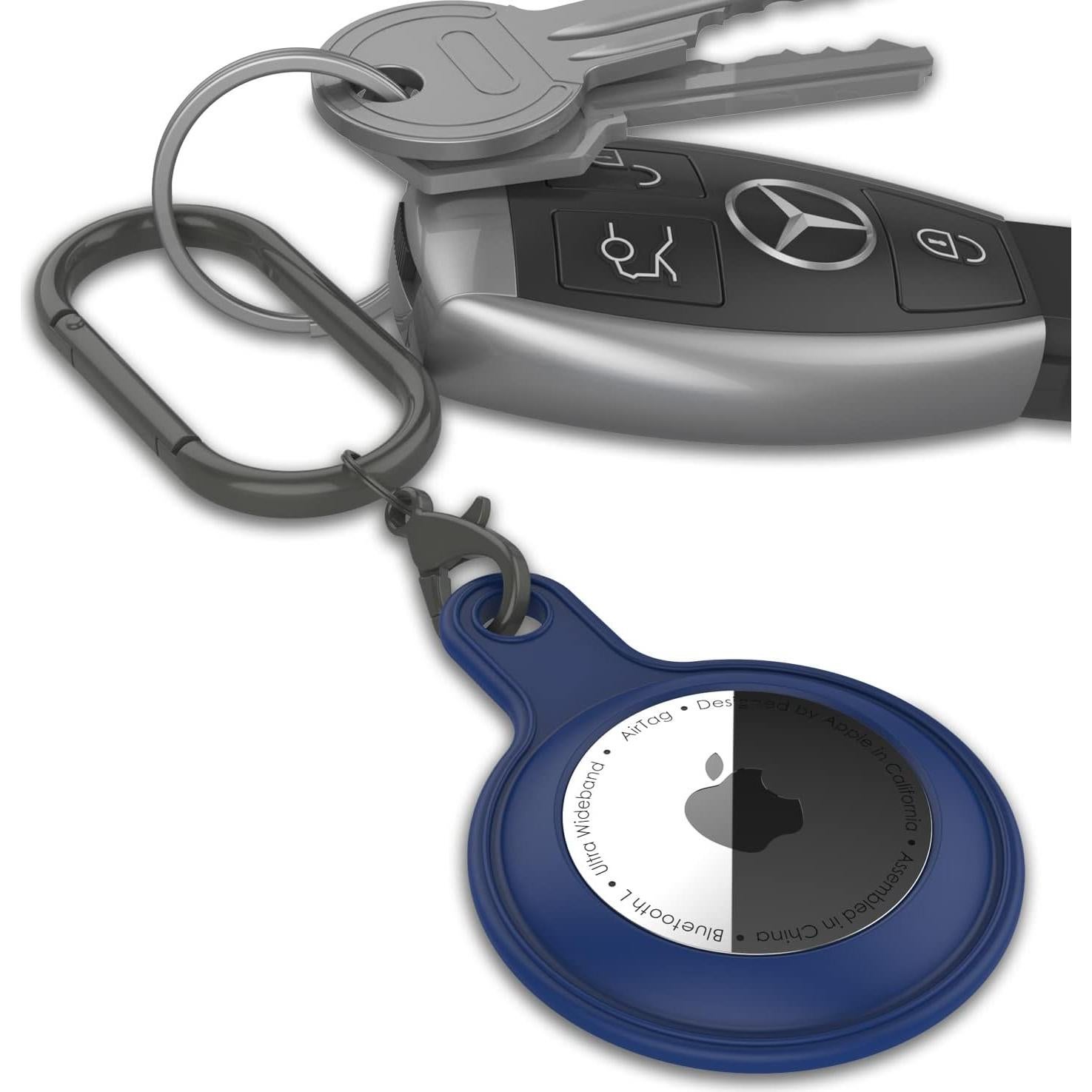 Funda de Silicona Punkcase para AirTag 2021 Azul Cobalto