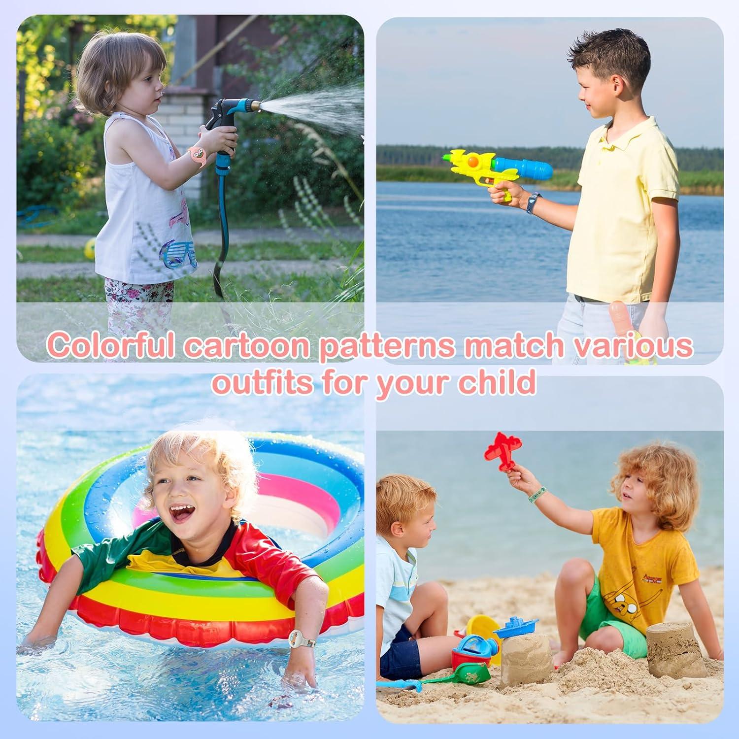 Pulsera de Silicona para AirTag Niños Diaclara Rosa y Blanco