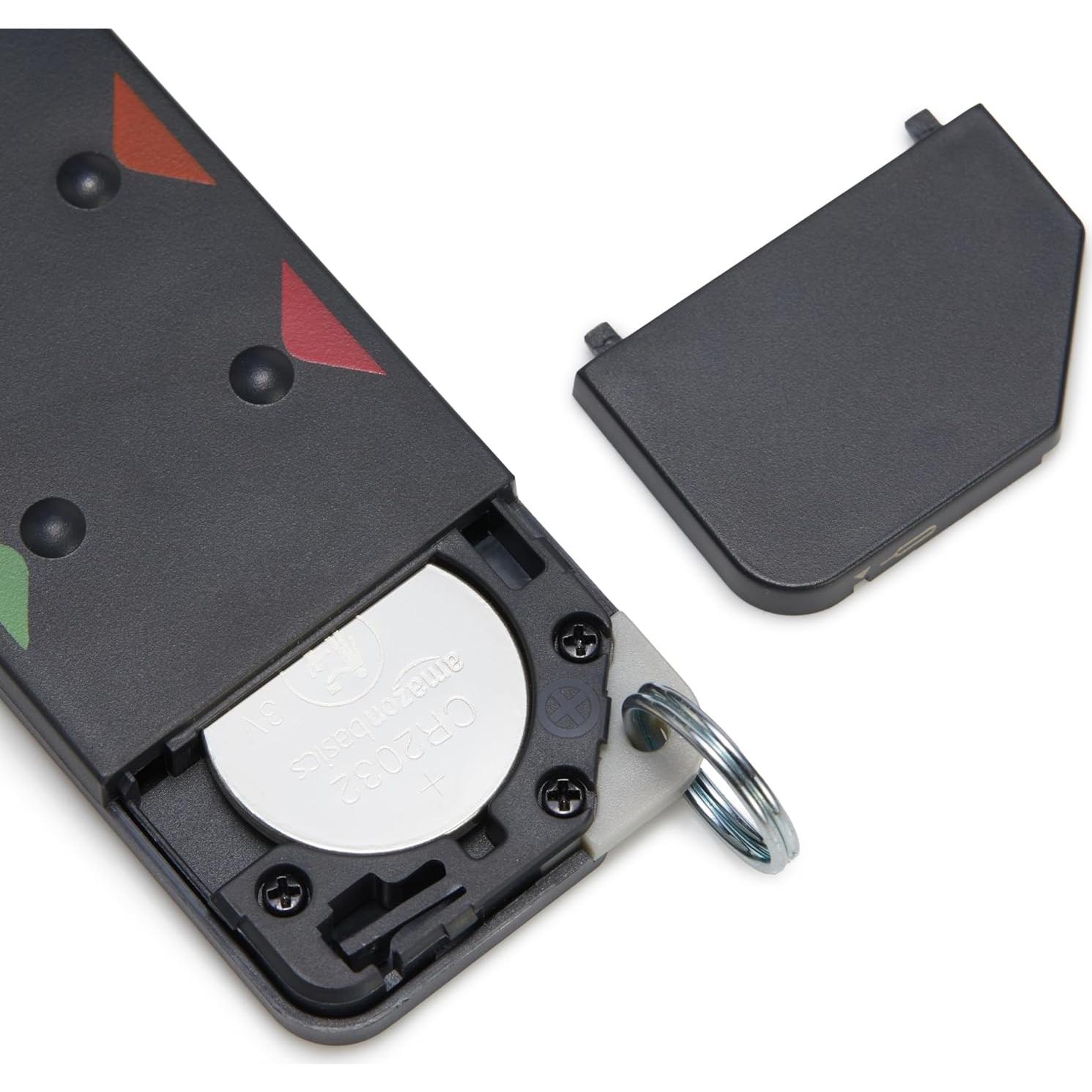 Localizador de Llaves Amazon Basics - 6 Rastreador Inteligente, Alarma 80dB