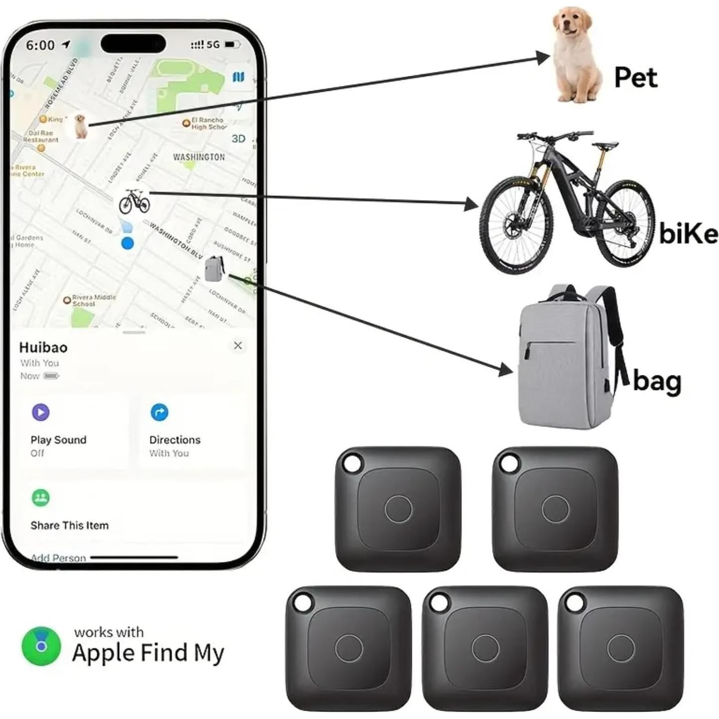 Localizador GPS Inalámbrico Olanta - 2 Pcs Impermeable