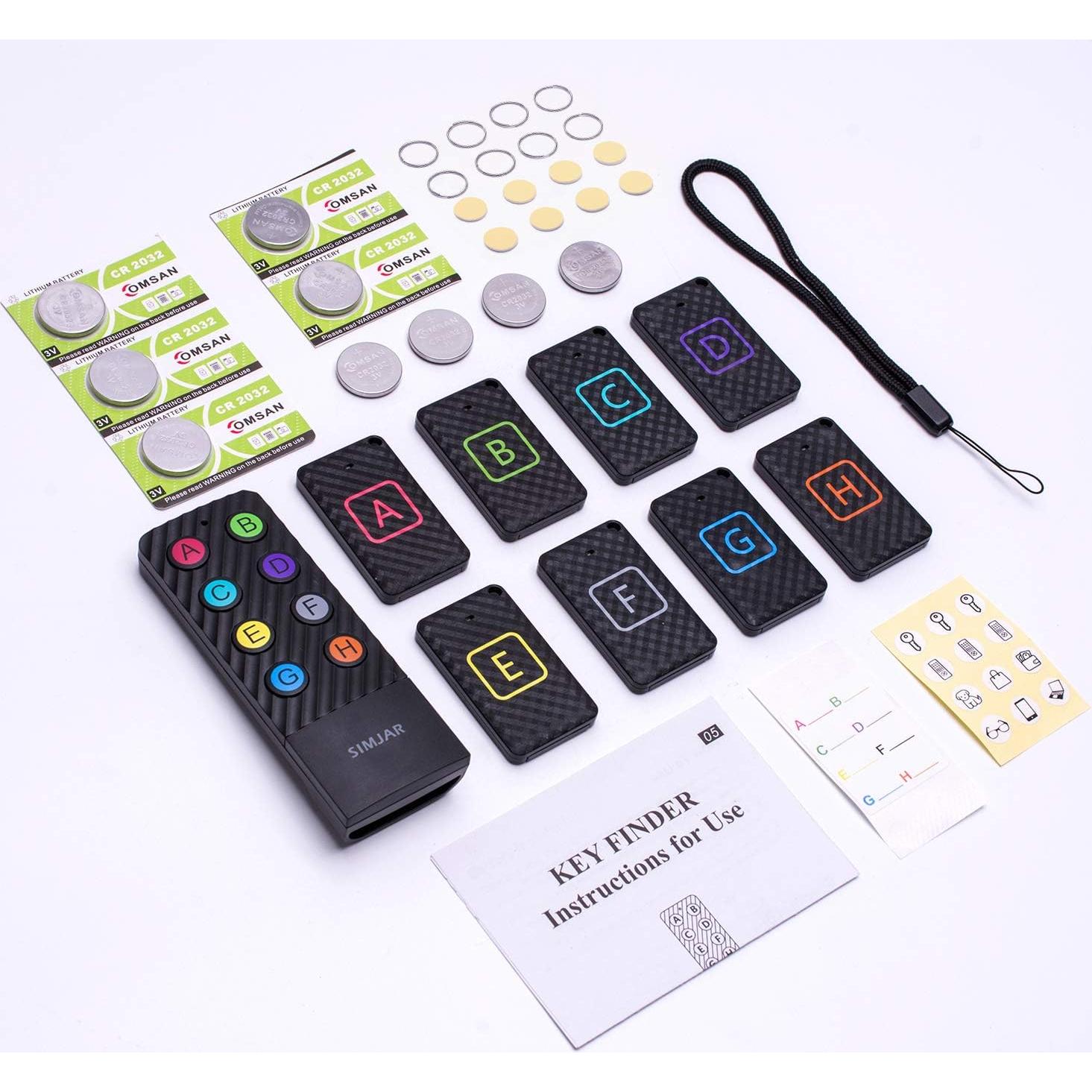 Localizador de Llaves Inalámbrico SIMJAR con 8 Receptores 90dB
