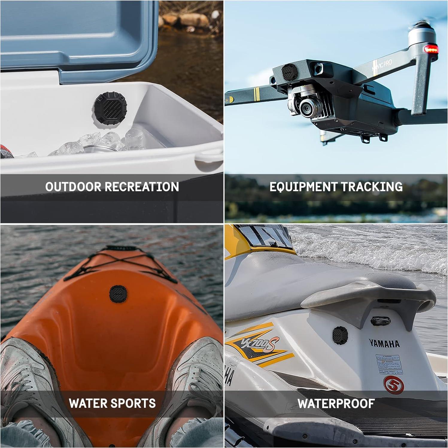 Funda Impermeable Pelican Marine para AirTag - 4 Pack Negro