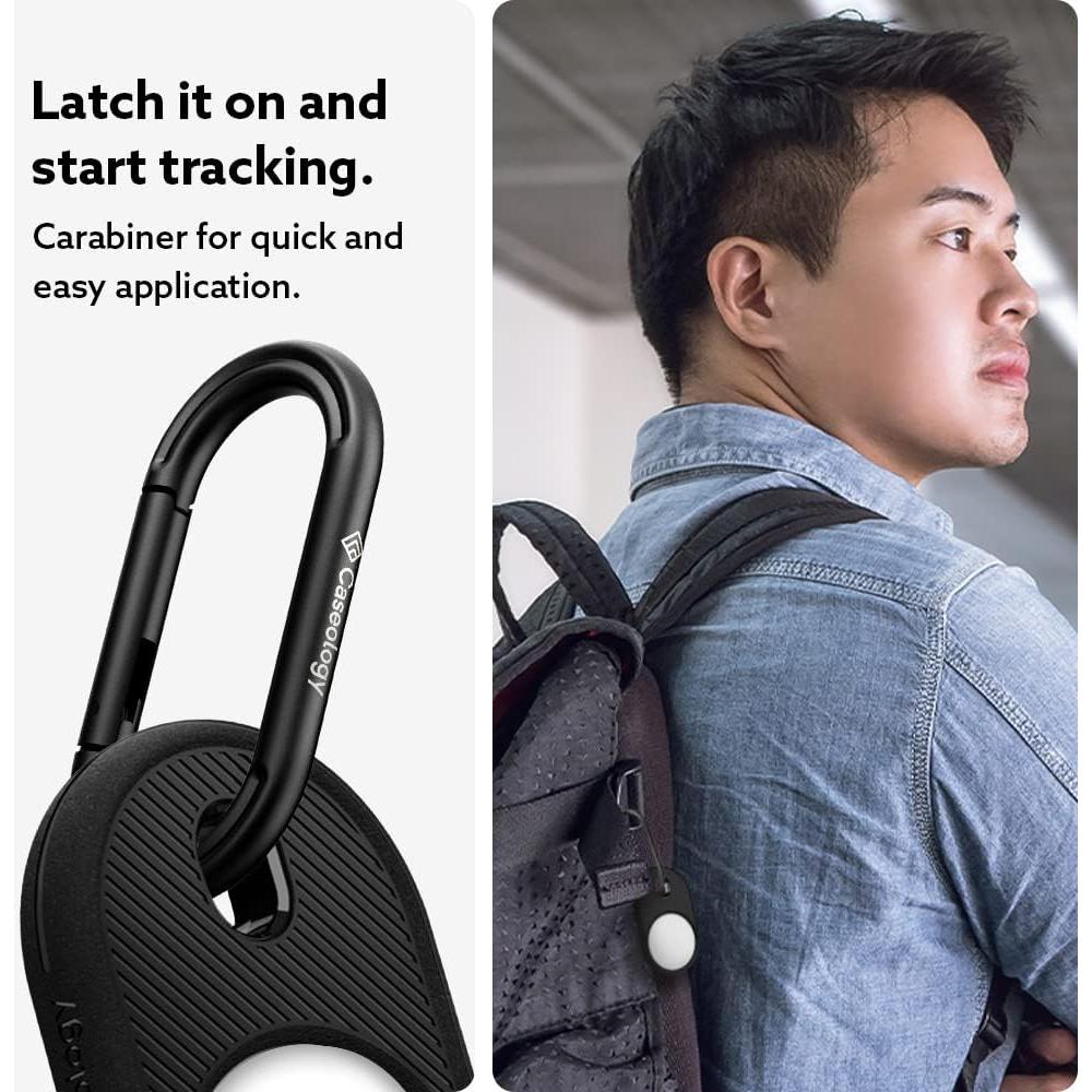 Funda Caseology Vault para Apple AirTag 2021 - Negro Mate