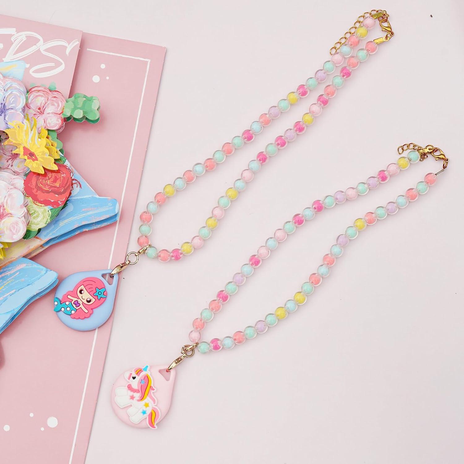 Soportes de Collar para Niñas XEEWEN - 2 Piezas Sirena