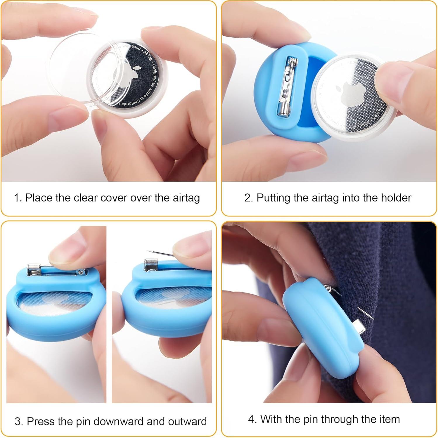 Porta AirTag a Prueba de Agua CITYWAY para Niños y Ancianos