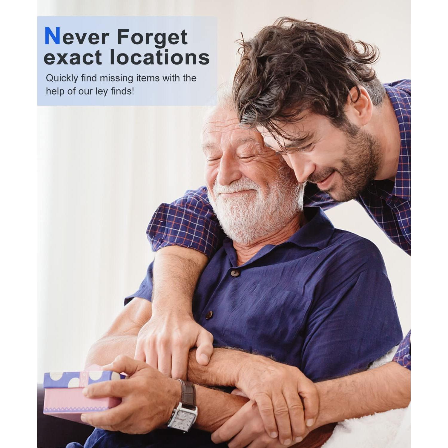 Localizador de Llaves Inalámbrico ELECPOW TF04C 85DB con 4 Etiquetas