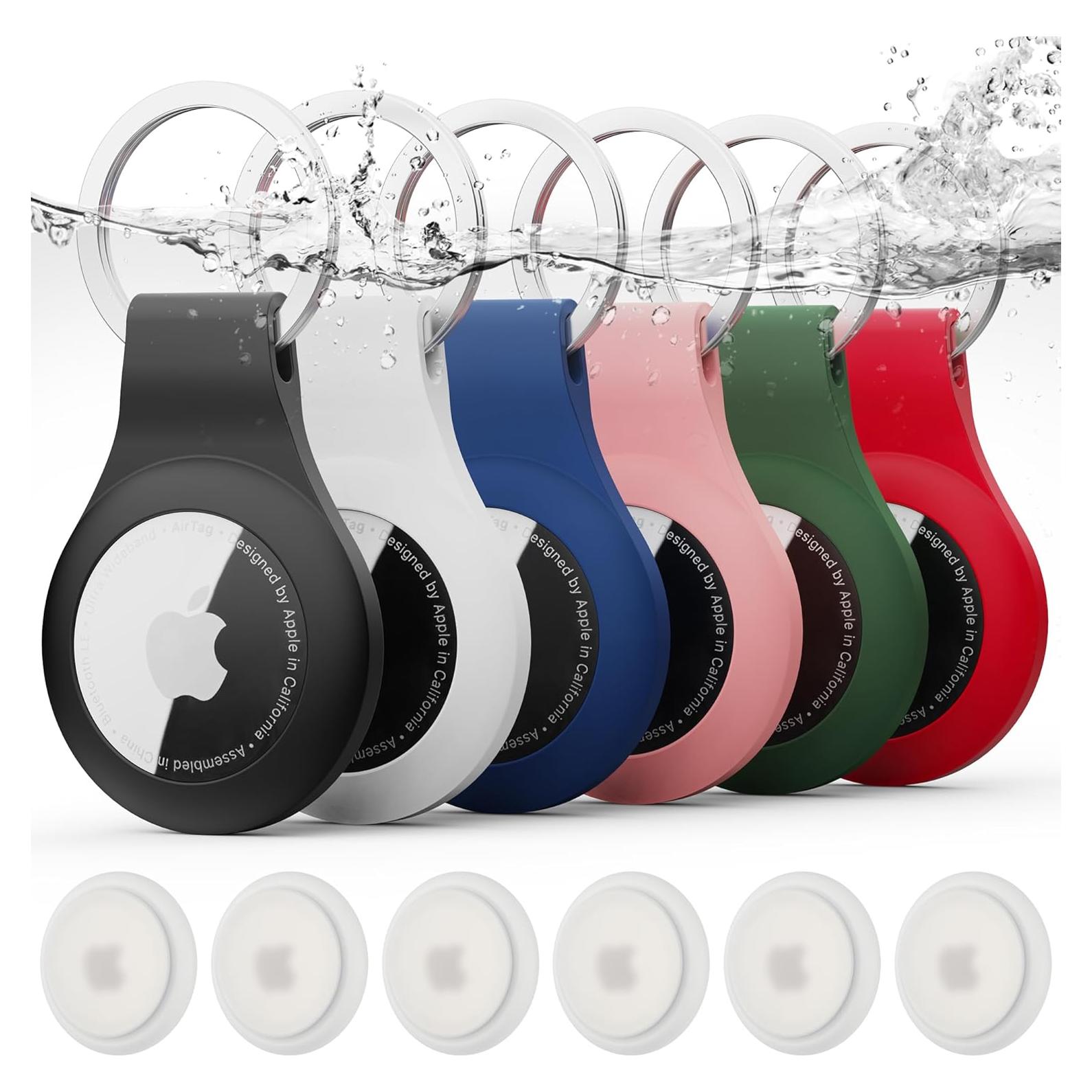 Funda de Silicona Impermeable DLENP para AirTag - 6 Colores