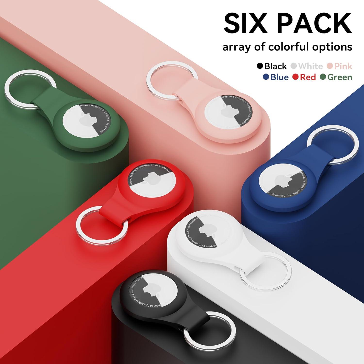 Funda de Silicona Impermeable DLENP para AirTag - 6 Colores