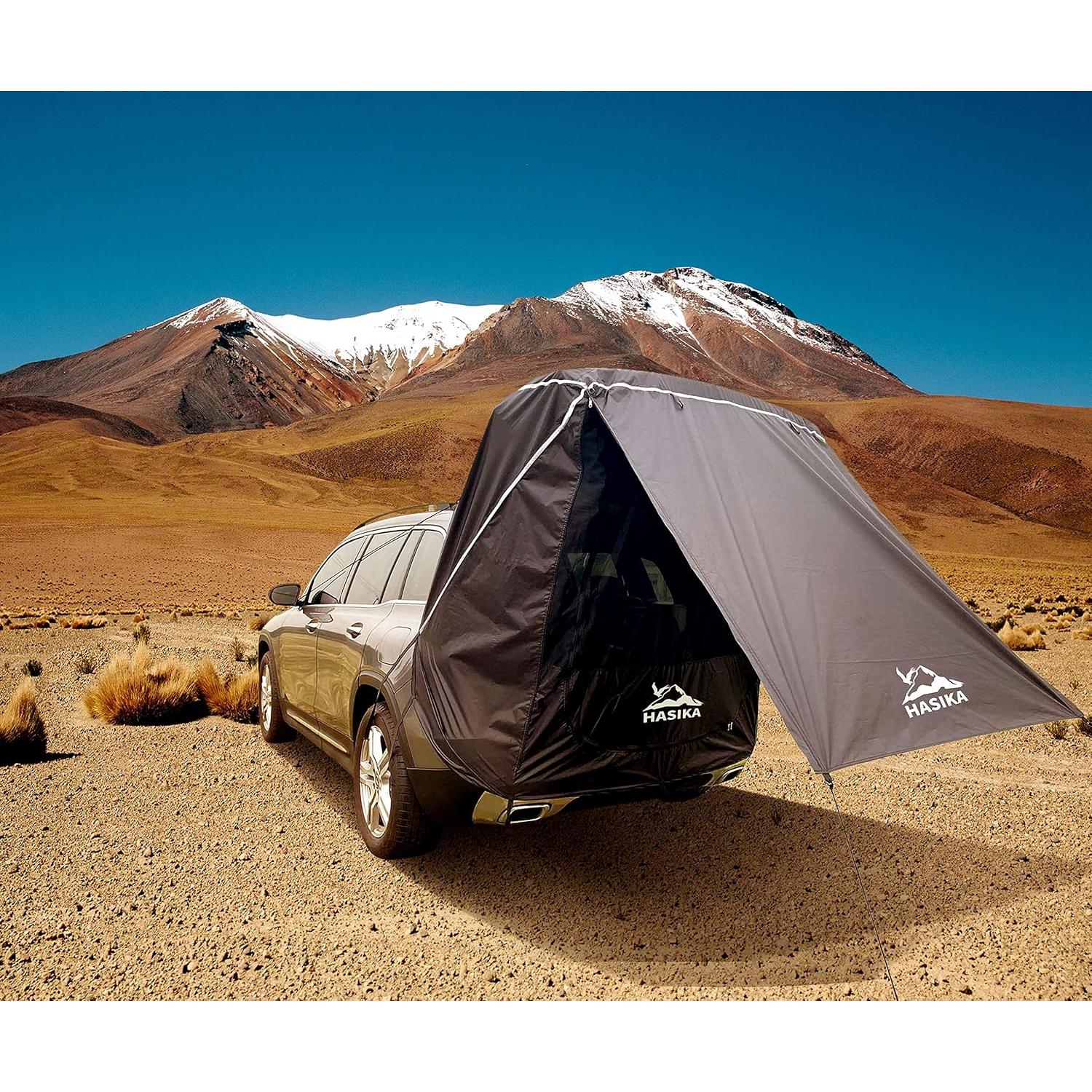 Tienda de Camping para SUV HASIKA Grande Negra Impermeable