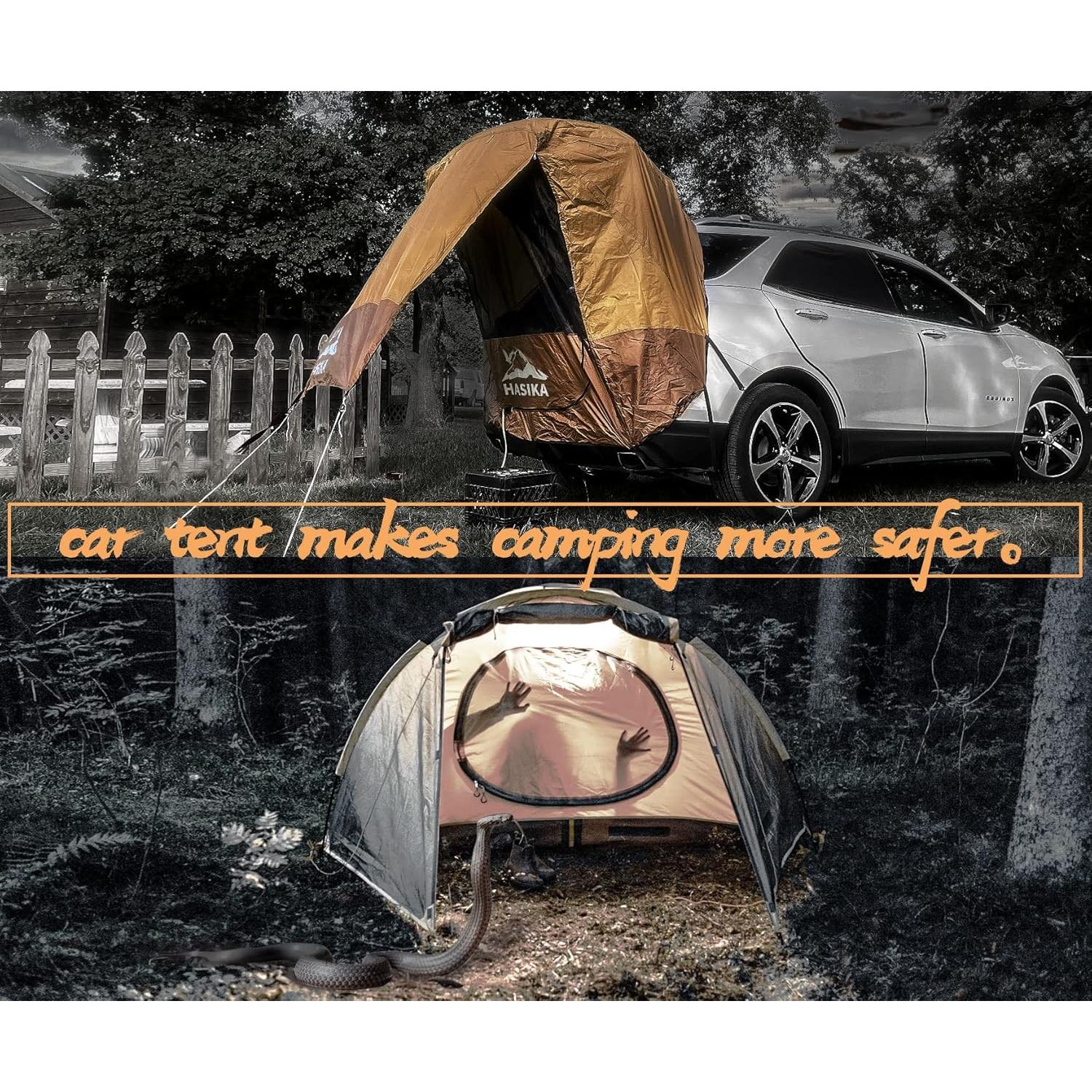 Tienda de Camping para SUV HASIKA Grande Negra Impermeable