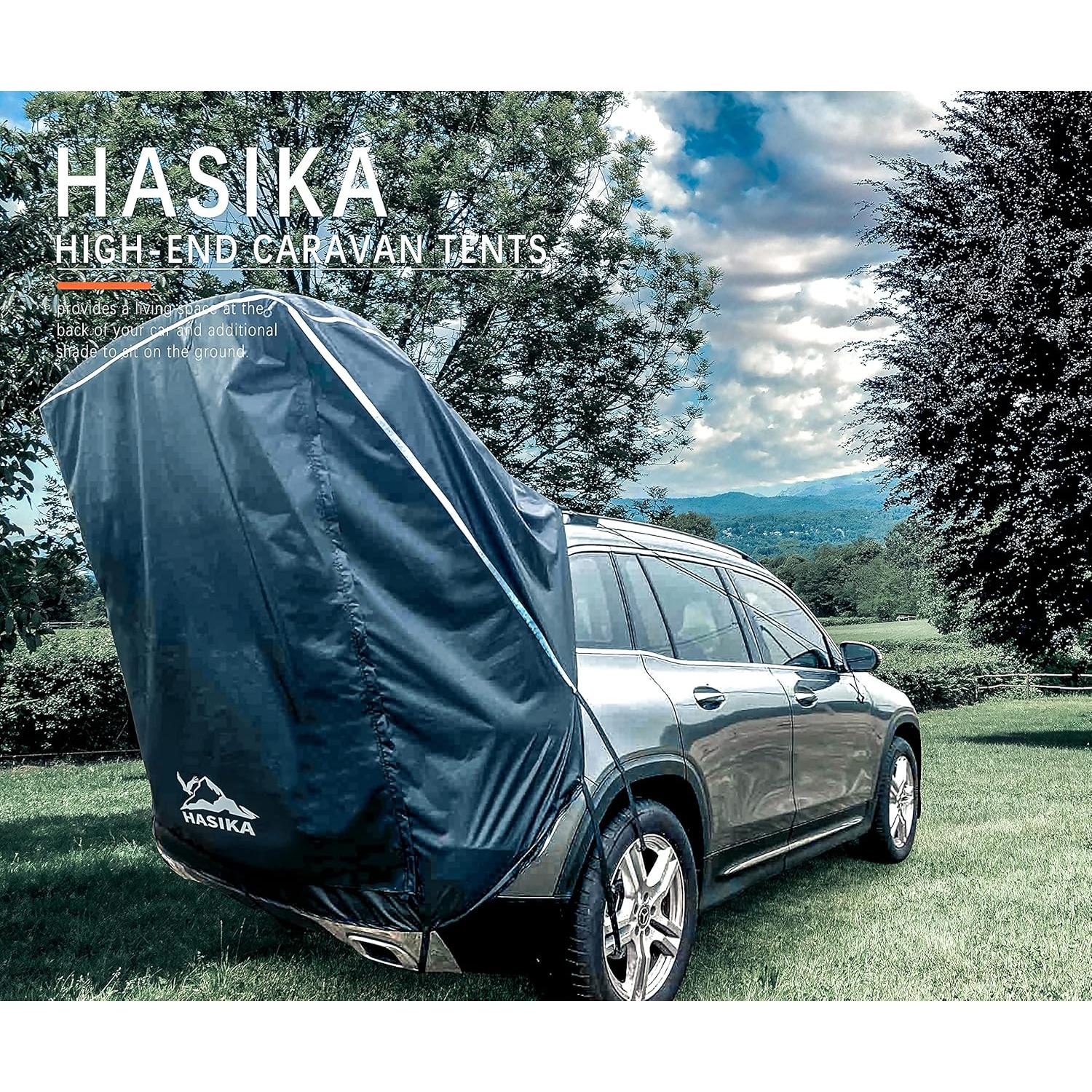Tienda de Camping para SUV HASIKA Grande Negra Impermeable