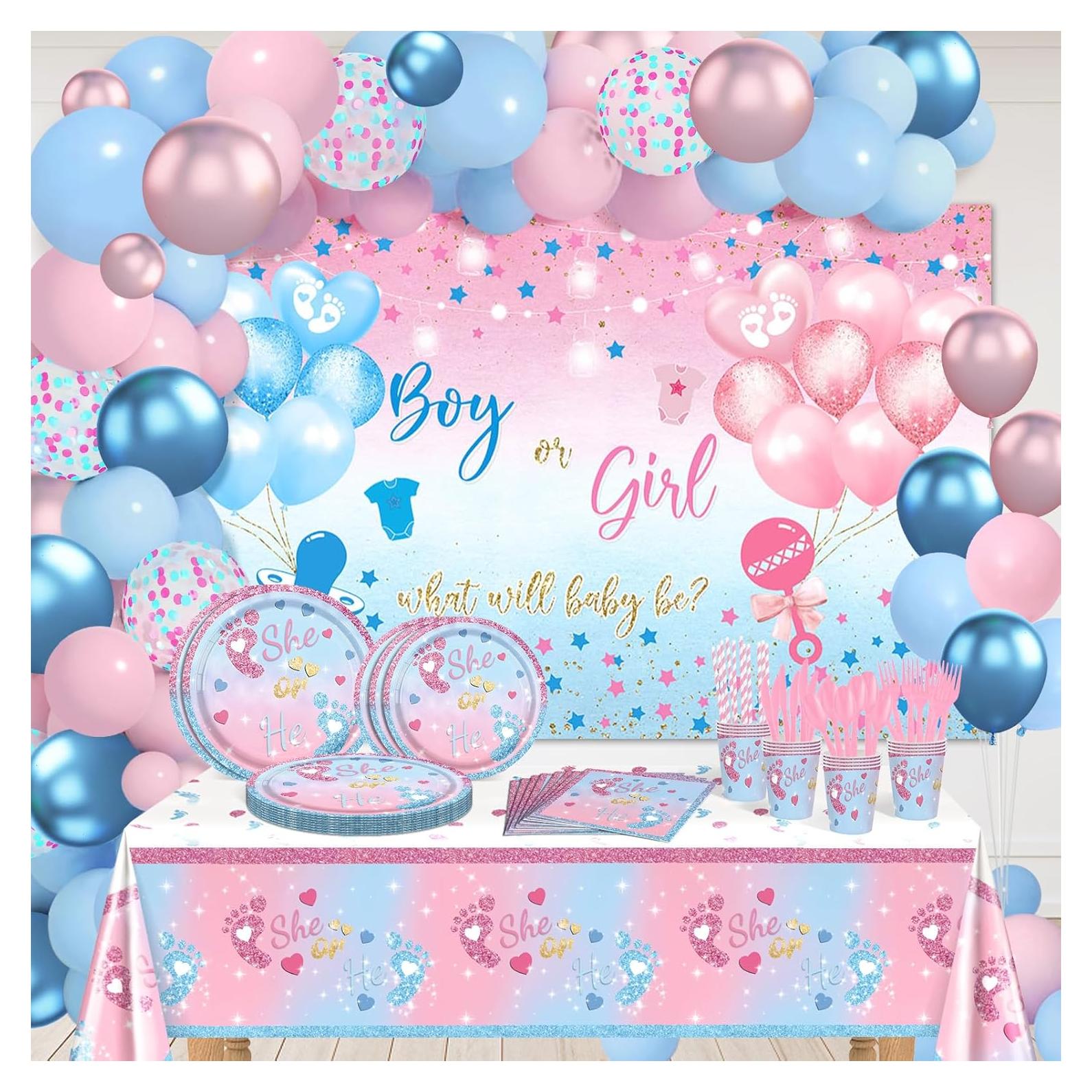 Kit Decoración Revelación de Género 258 PCS Lecheme