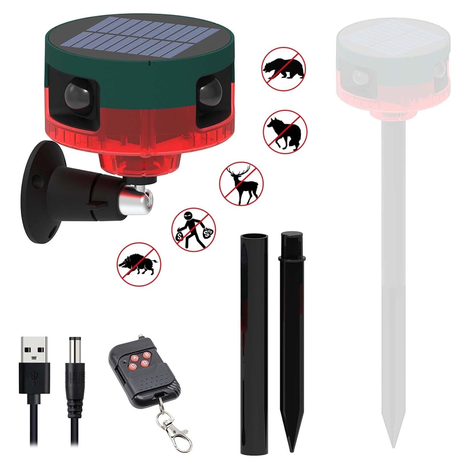 Alarma Solar LAFEINA 360° con Luz y Sonido 129 dB