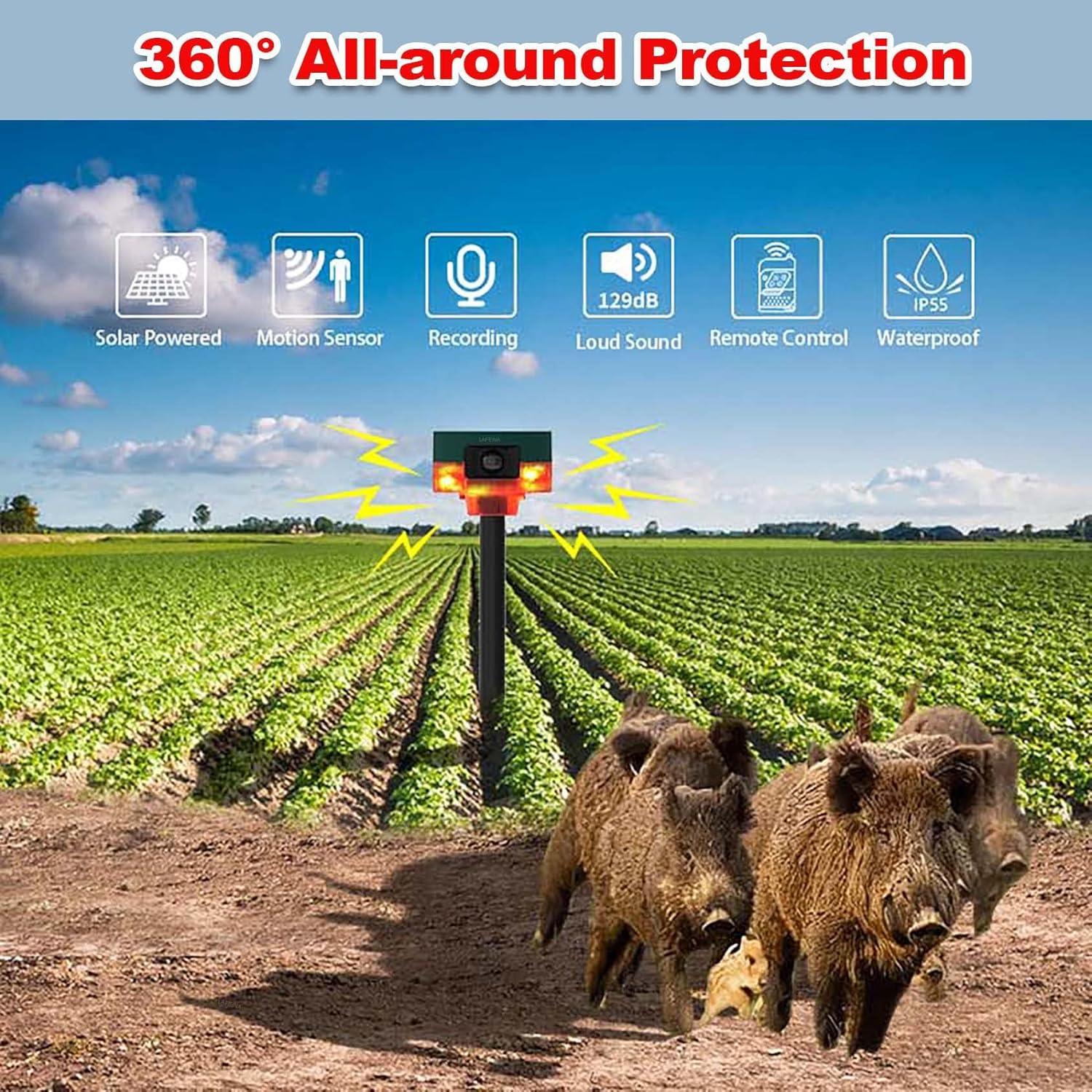 Alarma Solar LAFEINA 360° con Luz y Sonido 129 dB