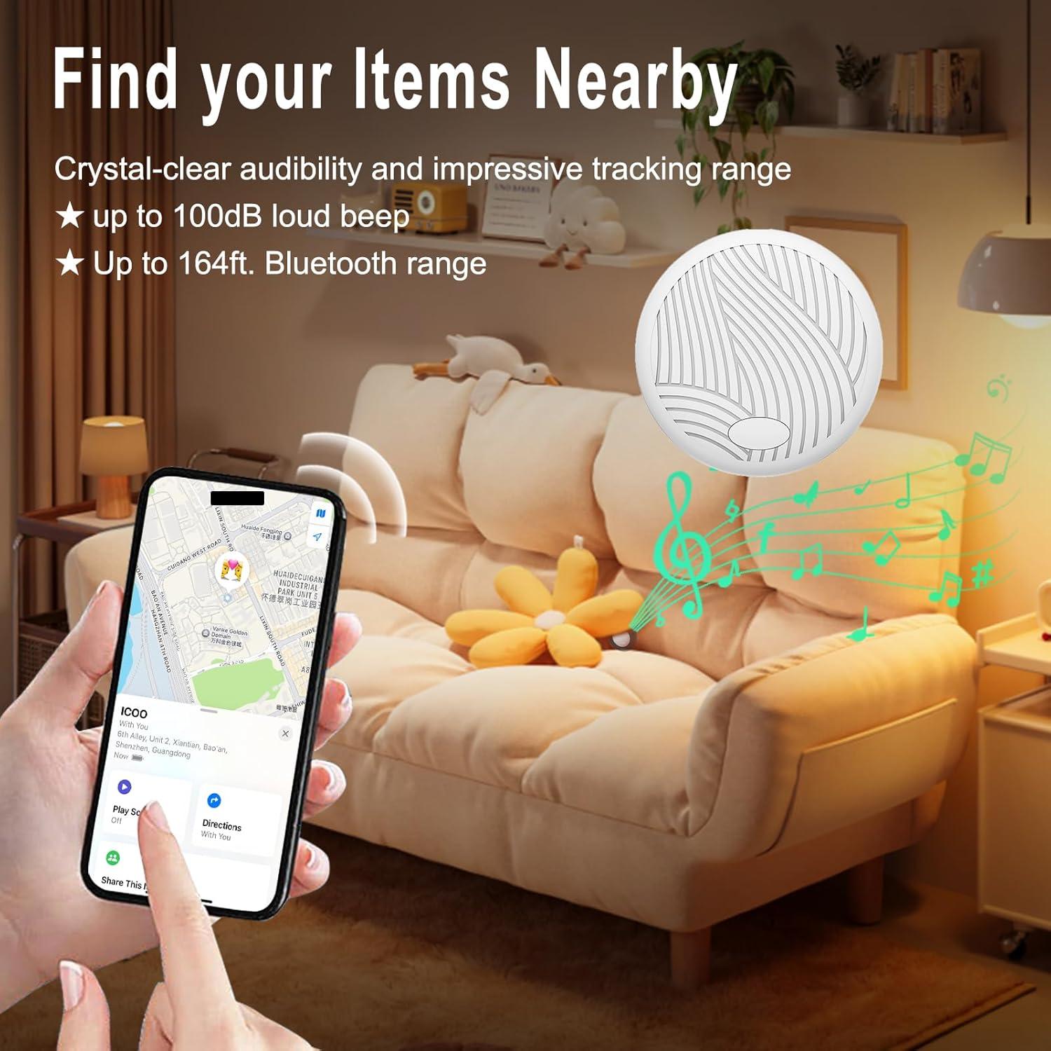 Localizador Bluetooth ICOO AirTag con Batería Reemplazable