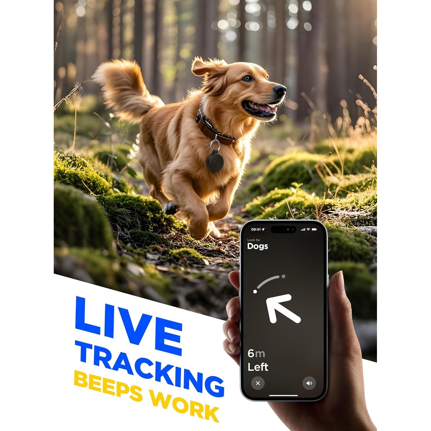 Funda de Silicona para Airtag EIZLXQ - Paquete de 2 Negro