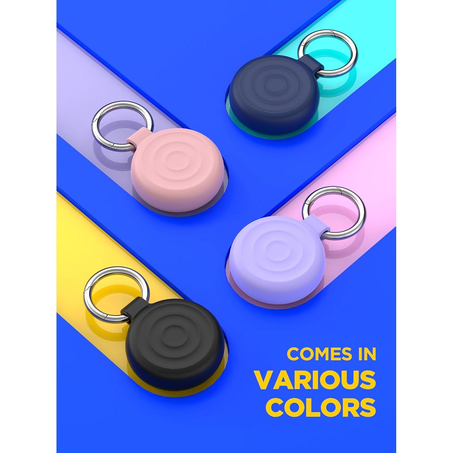 Funda de Silicona para Airtag EIZLXQ - Paquete de 2 Negro