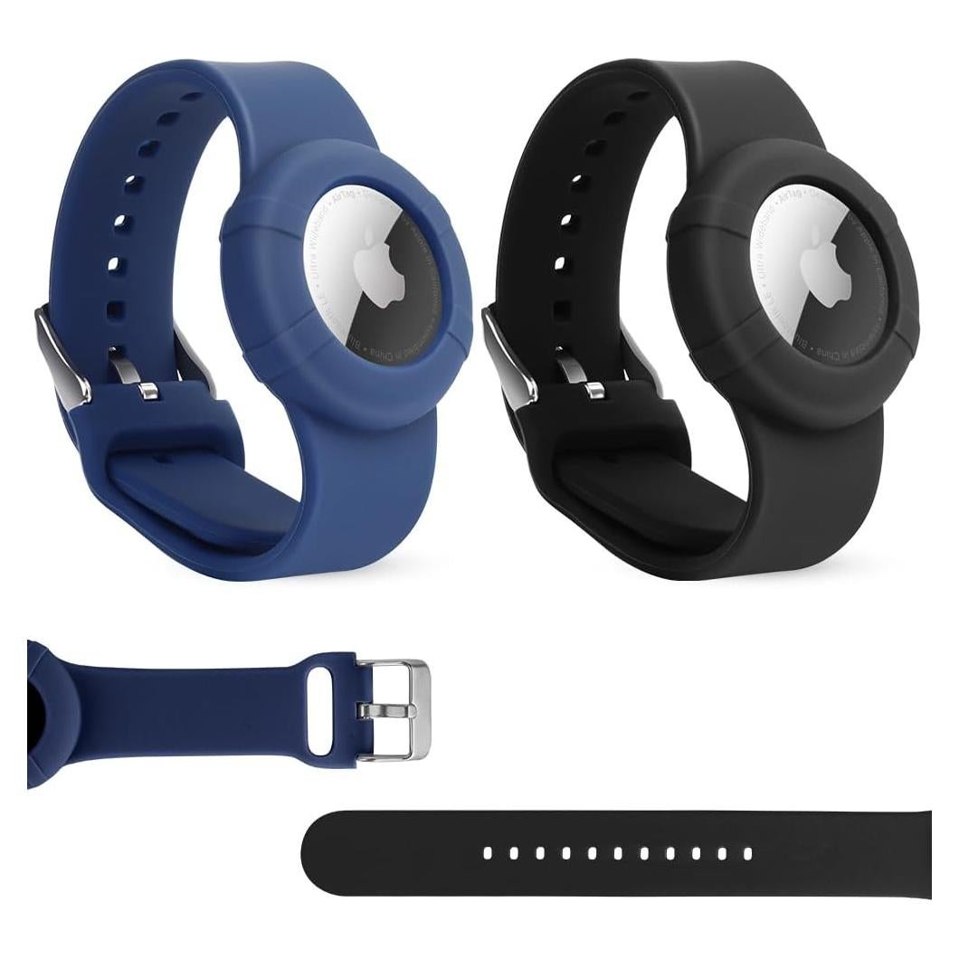 Paquete 2 Pulseras Ajustables Airtag WALLFID para Niños