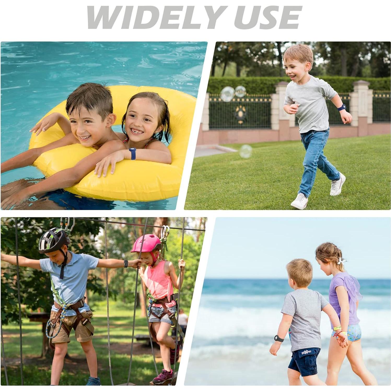 Paquete 2 Pulseras Ajustables Airtag WALLFID para Niños