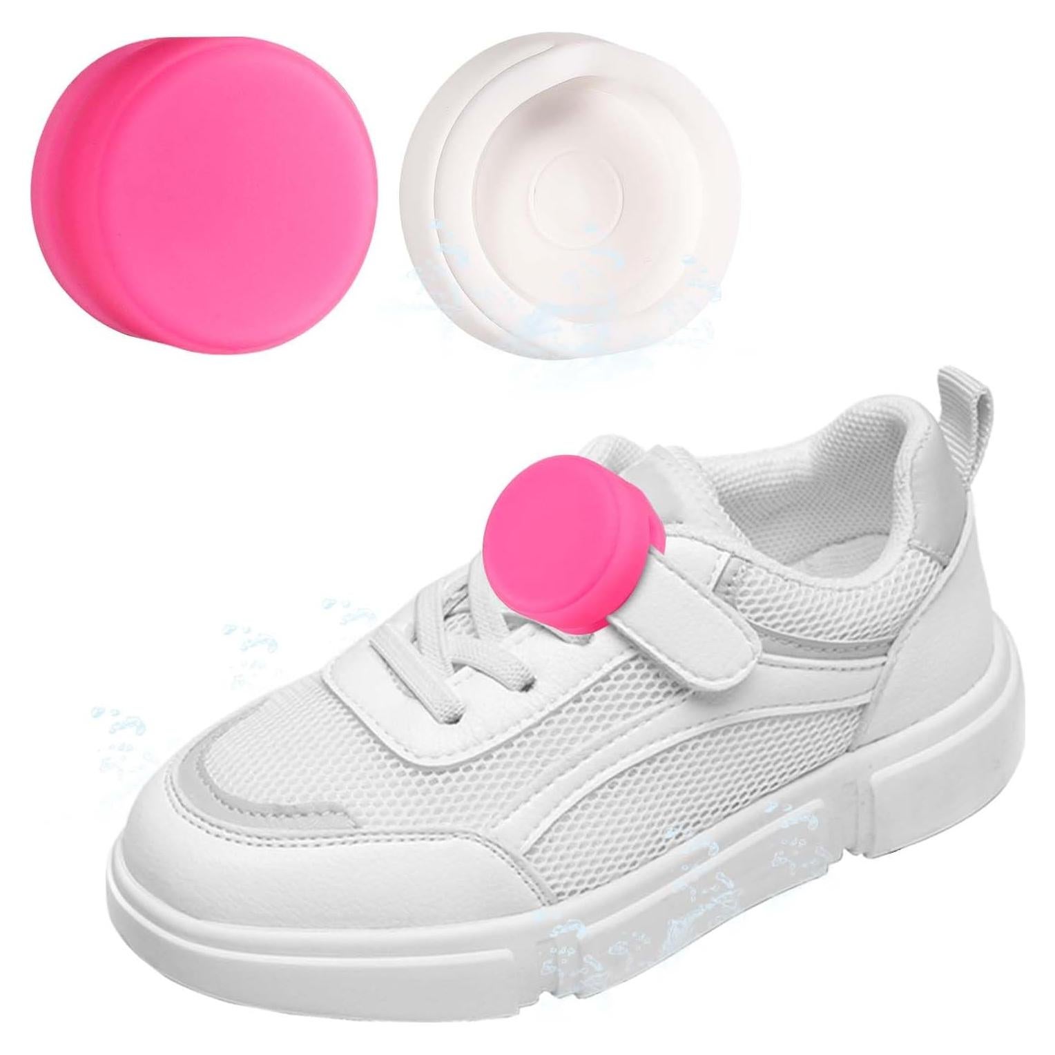 Funda de Silicona Impermeable para Airtag - 2 Piezas Rosa y Blanco