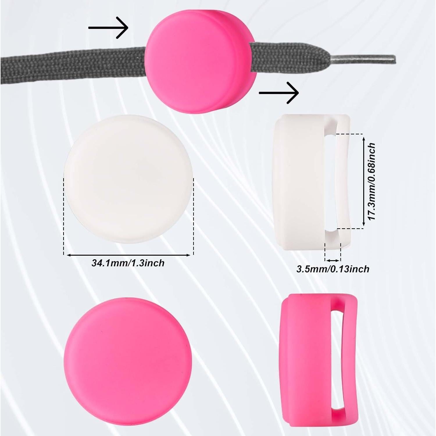 Funda de Silicona Impermeable para Airtag - 2 Piezas Rosa y Blanco
