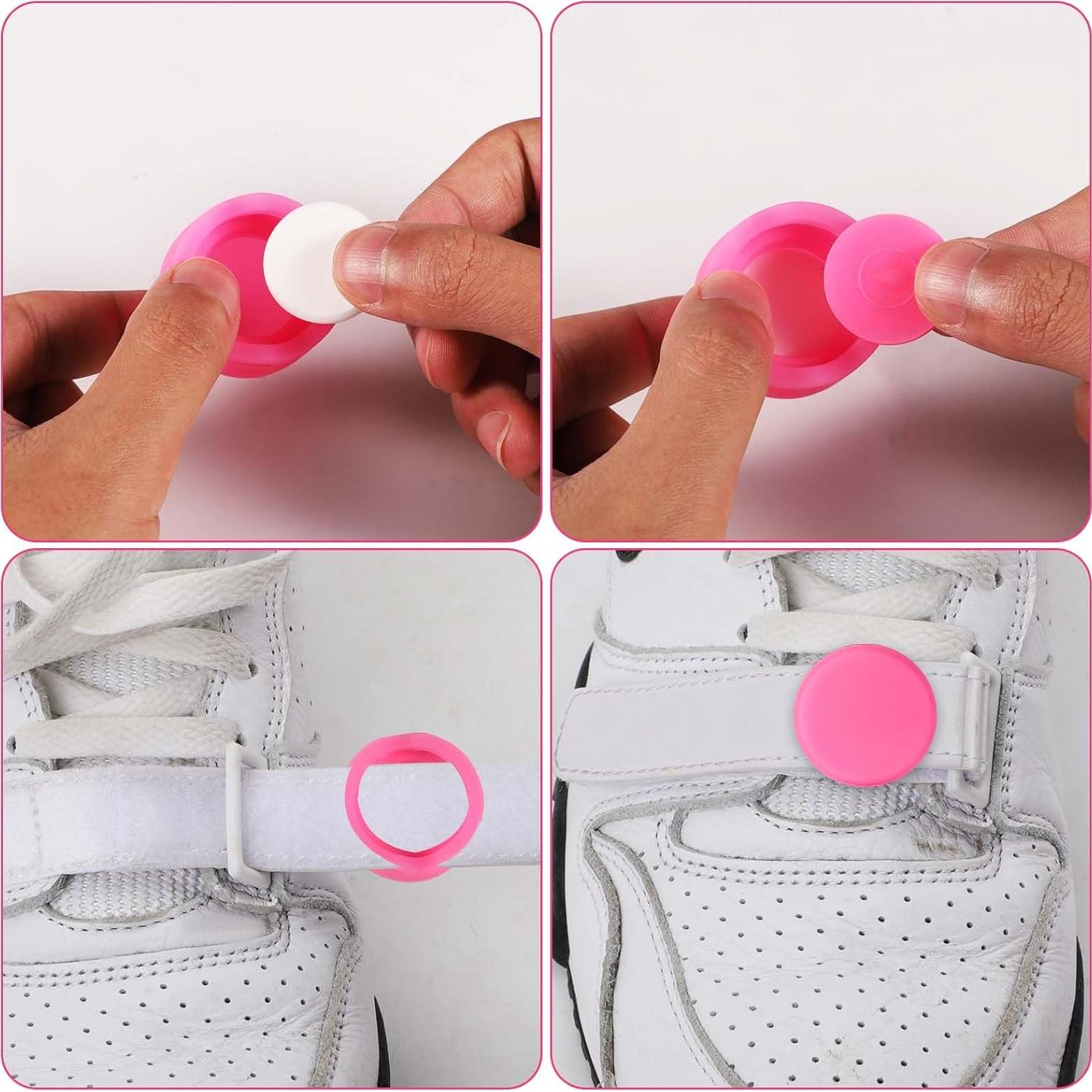 Funda de Silicona Impermeable para Airtag - 2 Piezas Rosa y Blanco