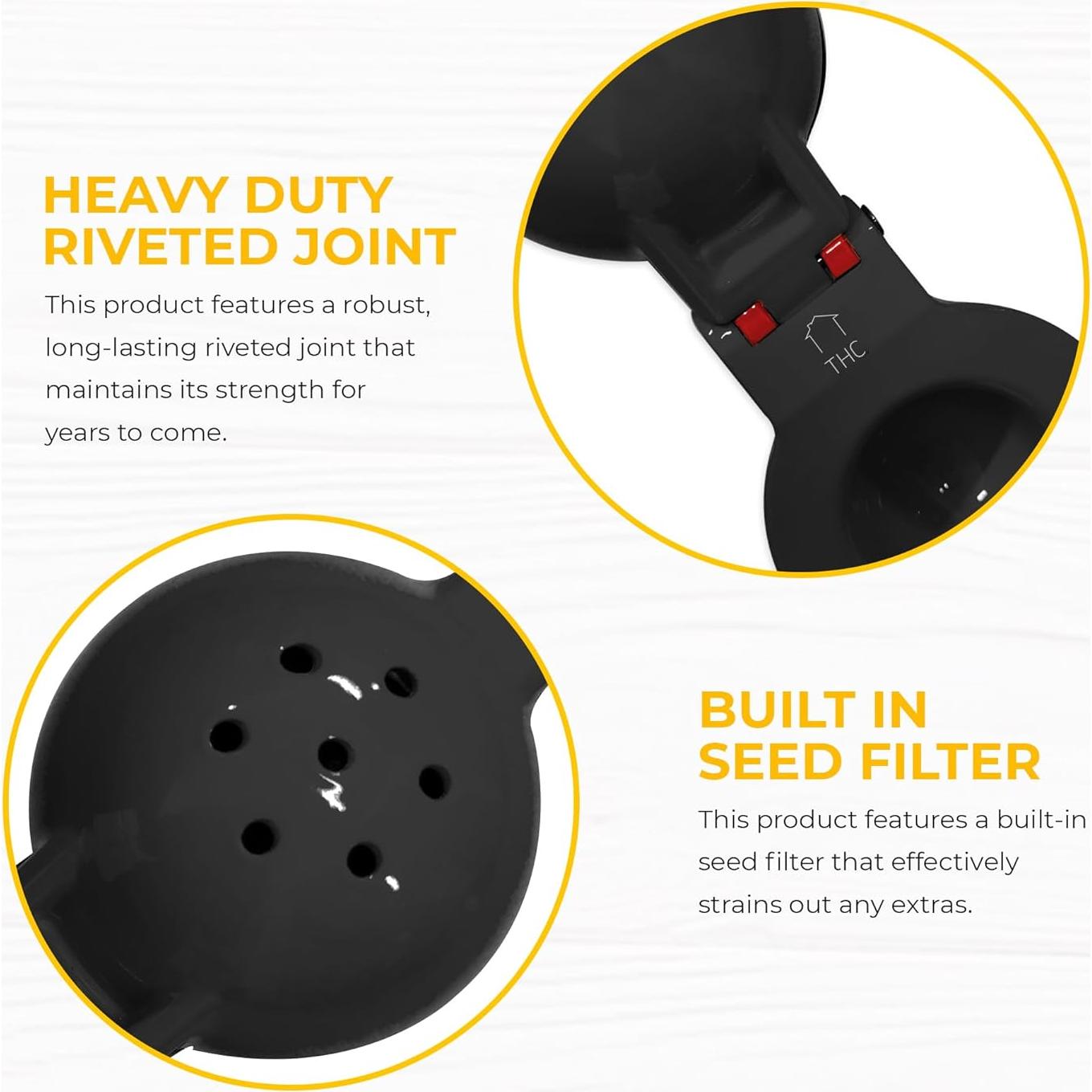 Exprimidor Manual THC de Aluminio 2 en 1 para Cítricos