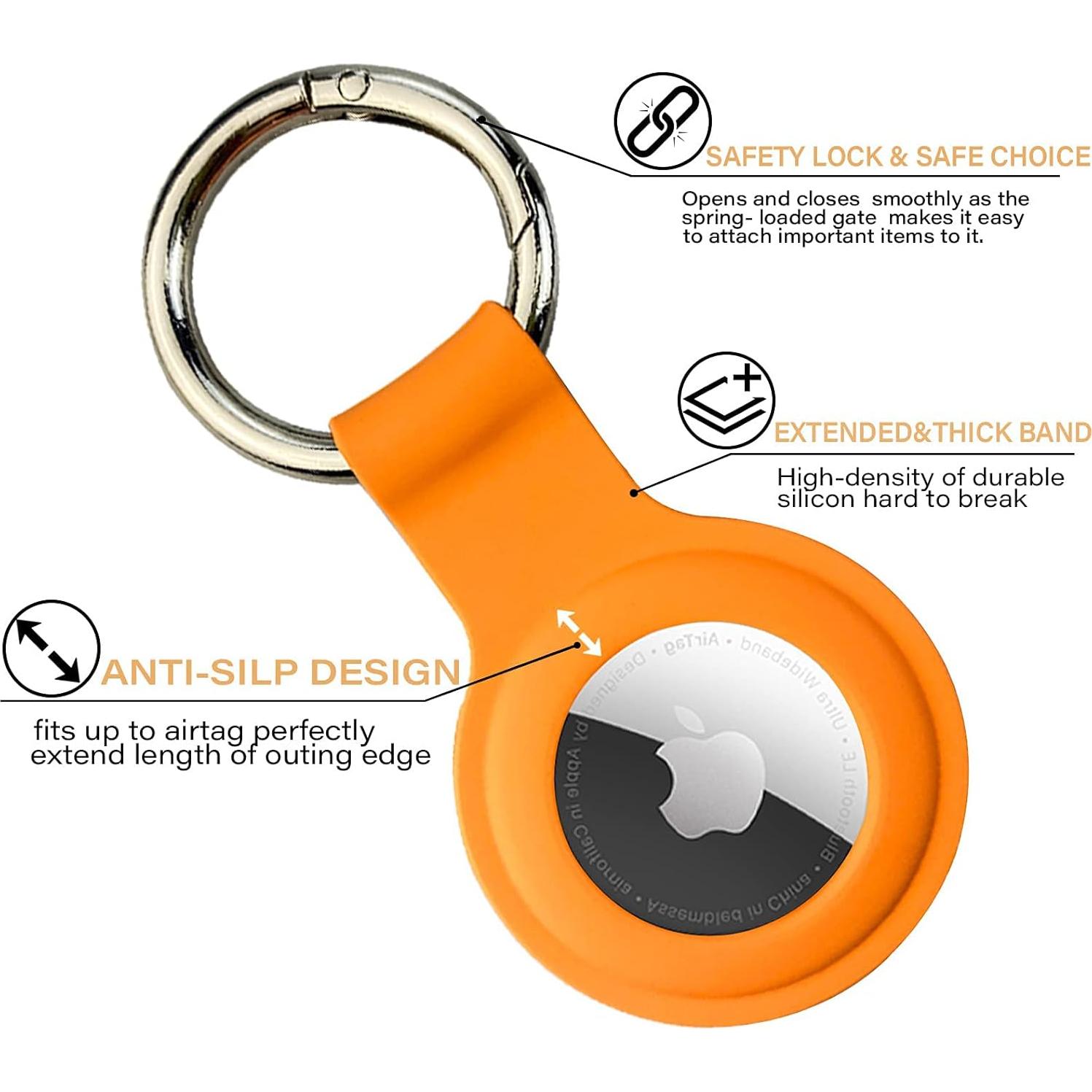 Funda de Silicona para Apple AirTag - Paquete de 4 Colores