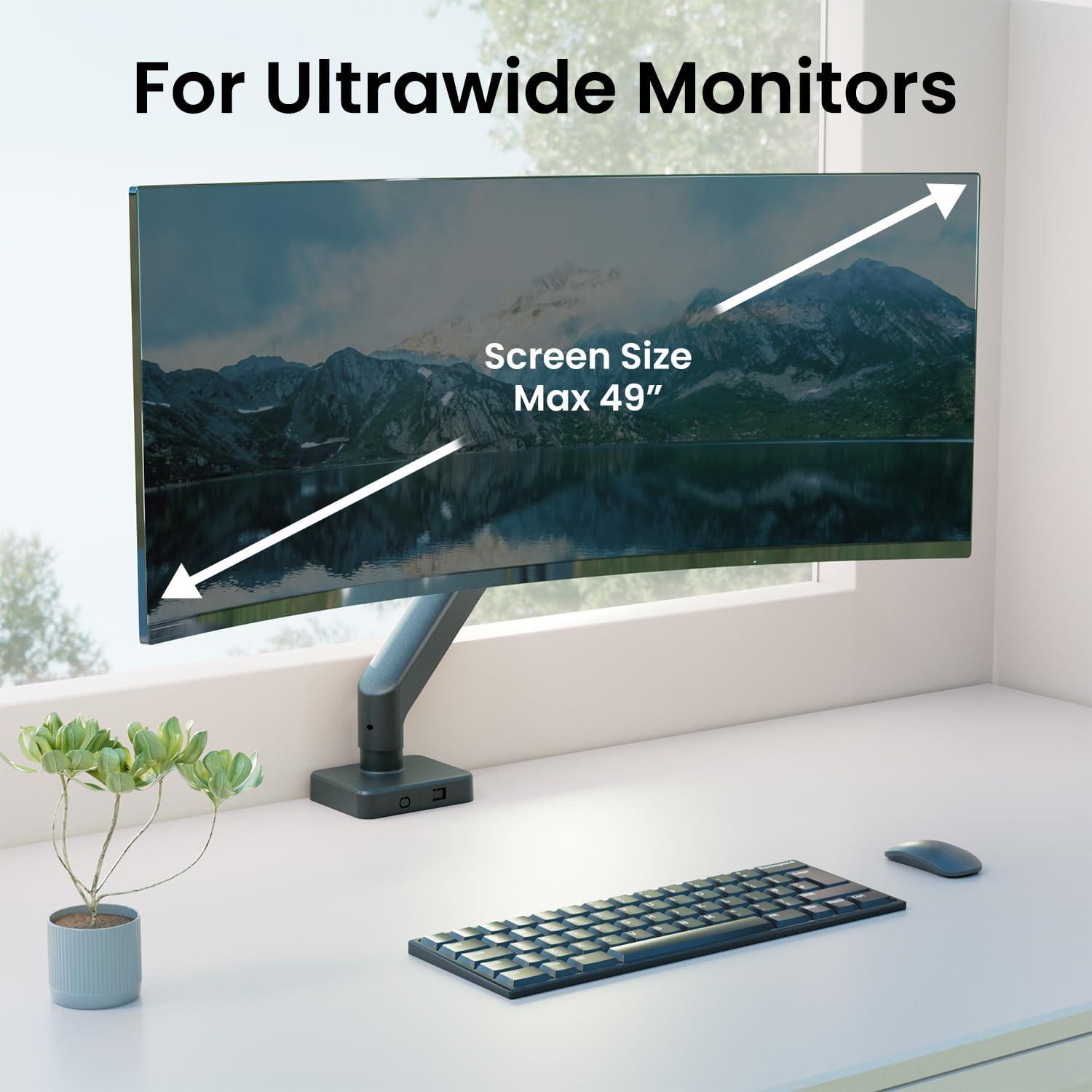 Brazo de Monitor Ultrawide EVEO hasta 49" - Soporte VESA 100x100