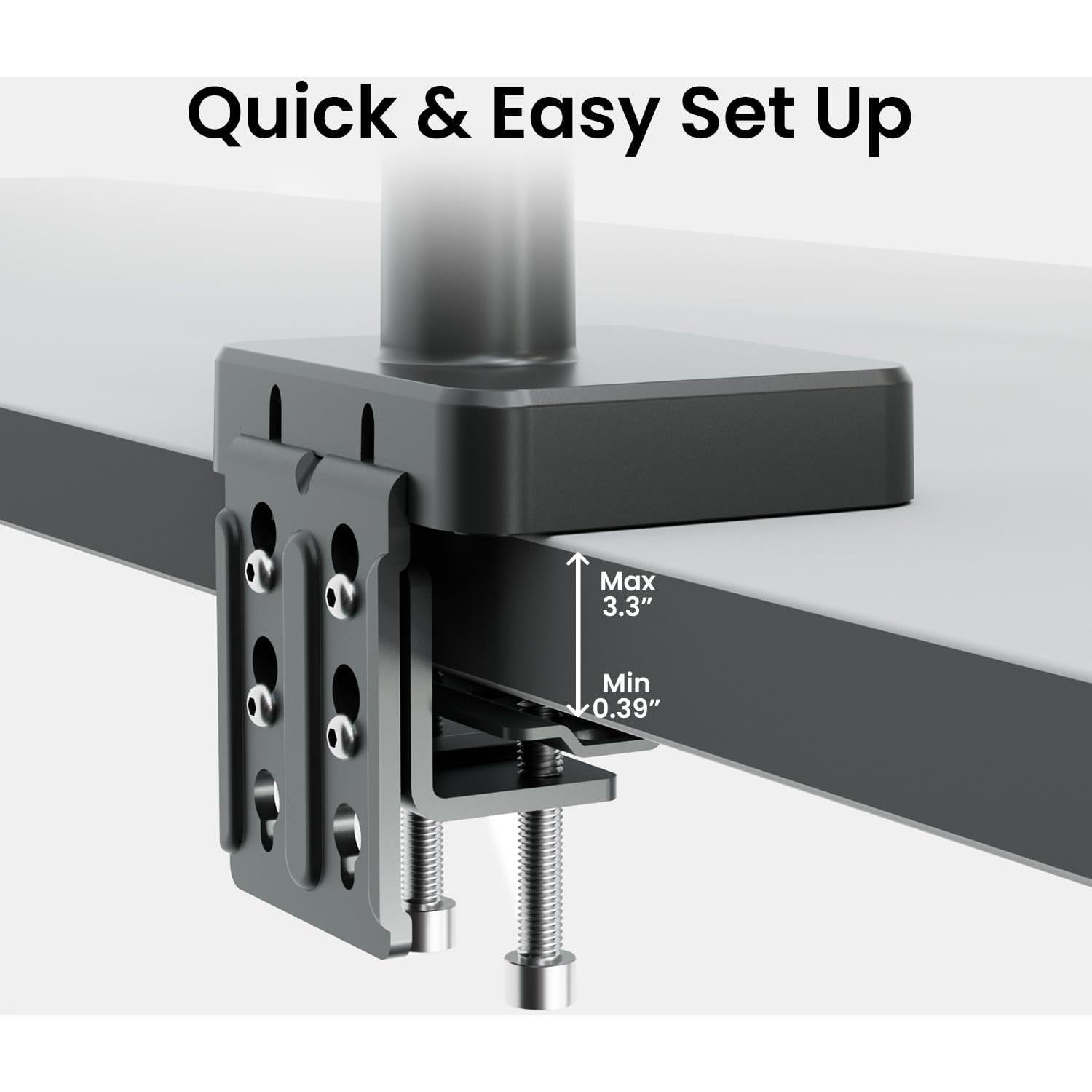 Brazo de Monitor Ultrawide EVEO hasta 49" - Soporte VESA 100x100