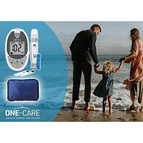 Kit de Monitoreo de Glucosa ONE-CARE con Glucometro y Tiras