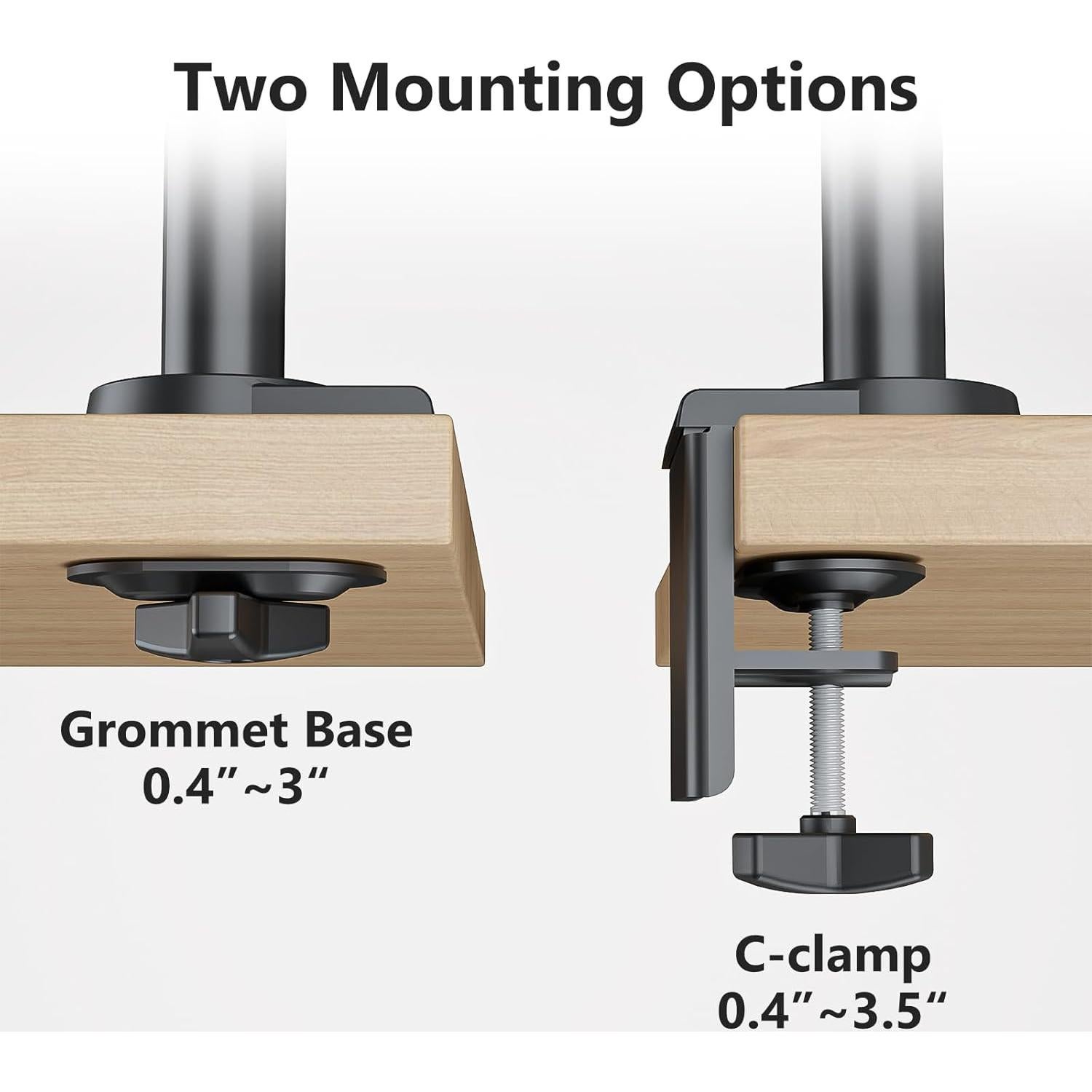 Soporte Doble para Monitor WALI GSDM002 Ajustable 17-32"