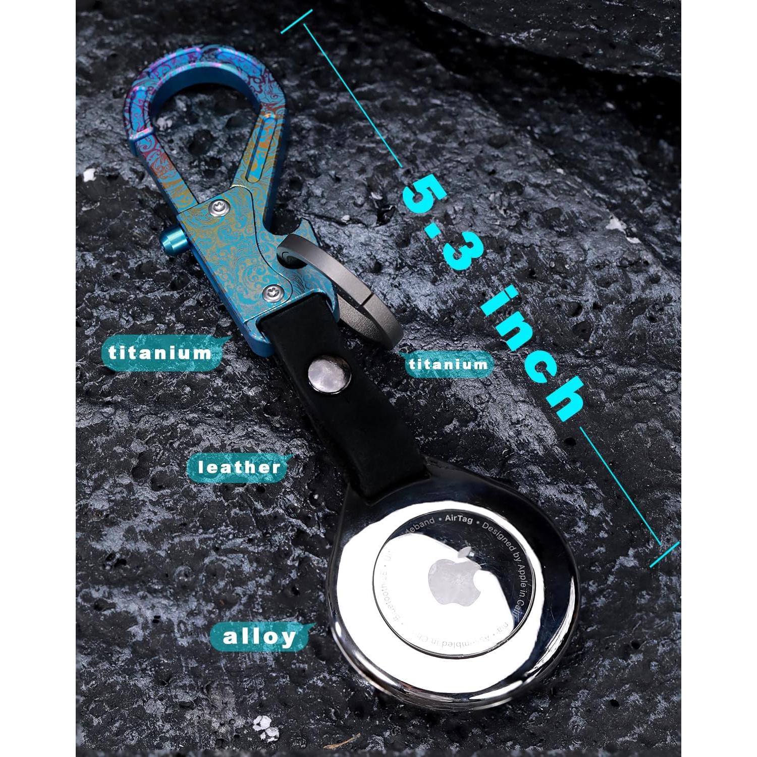 Llave de Titanio Pamovolio para Apple Airtags con Estuche