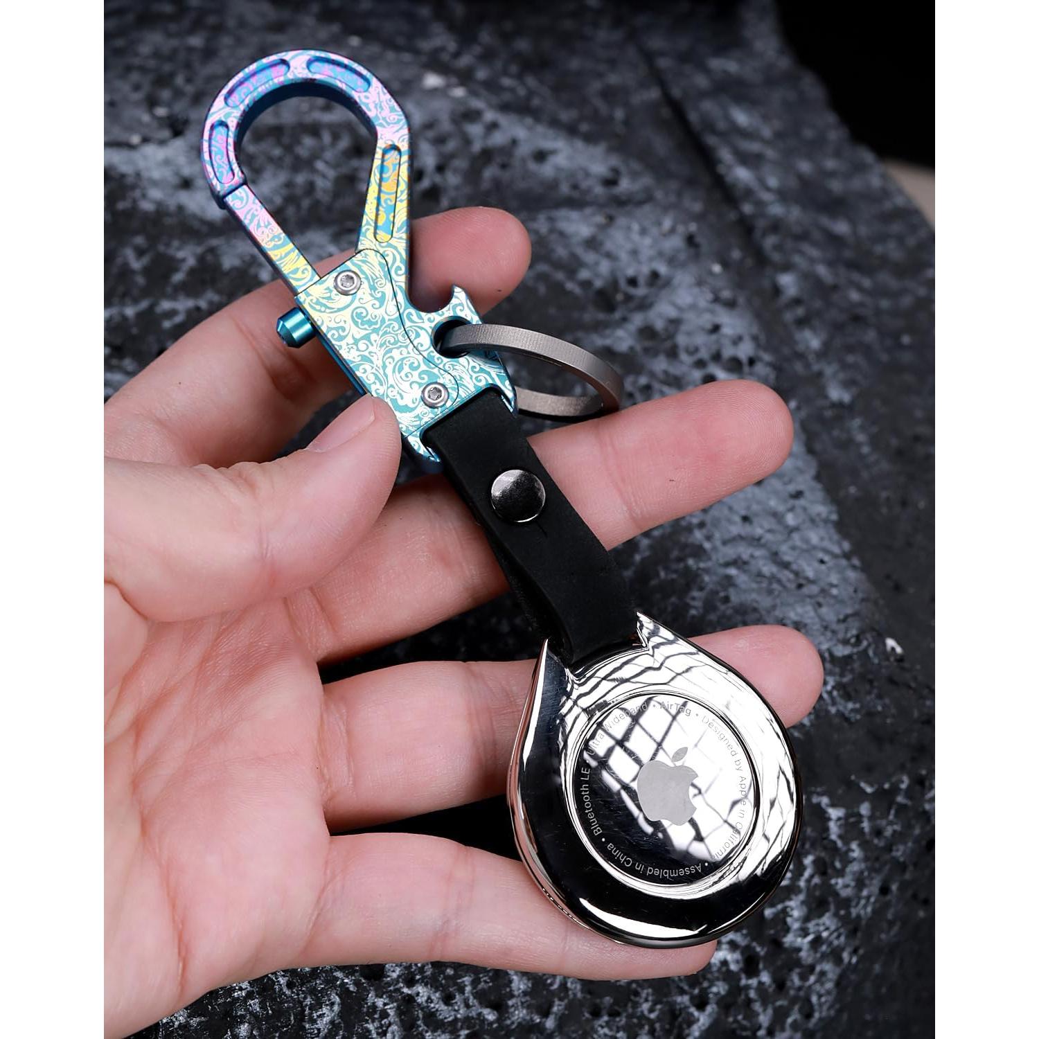 Llave de Titanio Pamovolio para Apple Airtags con Estuche