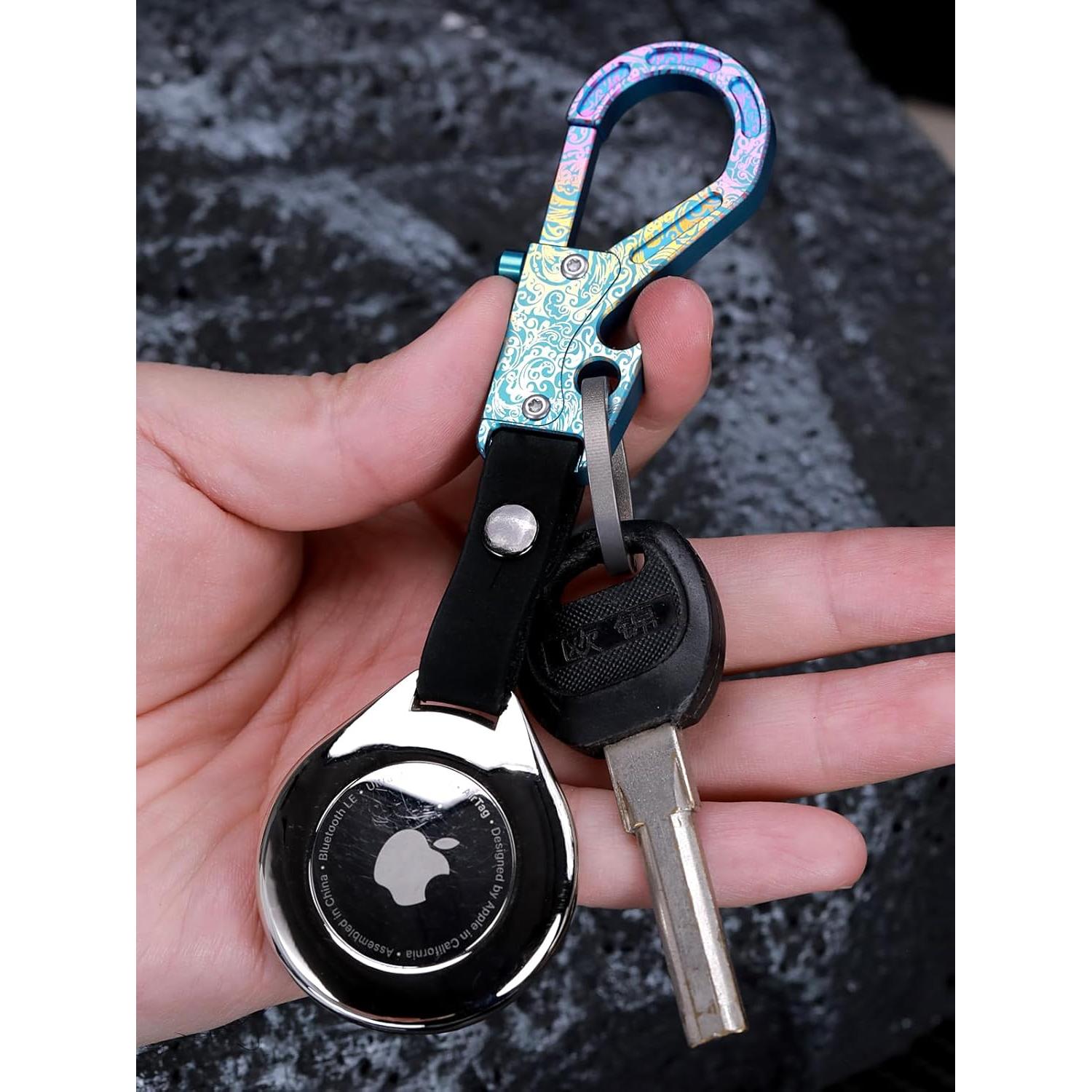 Llave de Titanio Pamovolio para Apple Airtags con Estuche