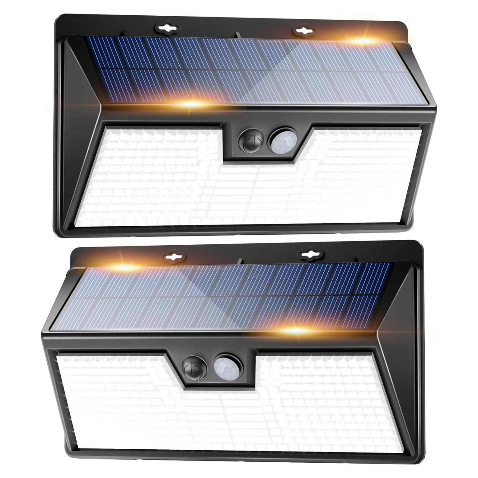 Luces Solares Peasur 318LED con Sensor de Movimiento IP65