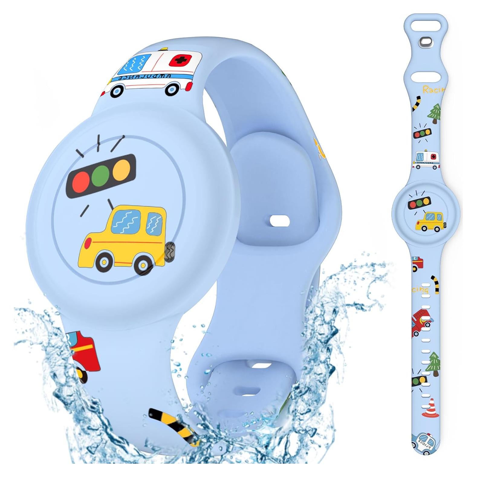 Pulsera Impermeable Ekoonpft para AirTag Niños Caricatura