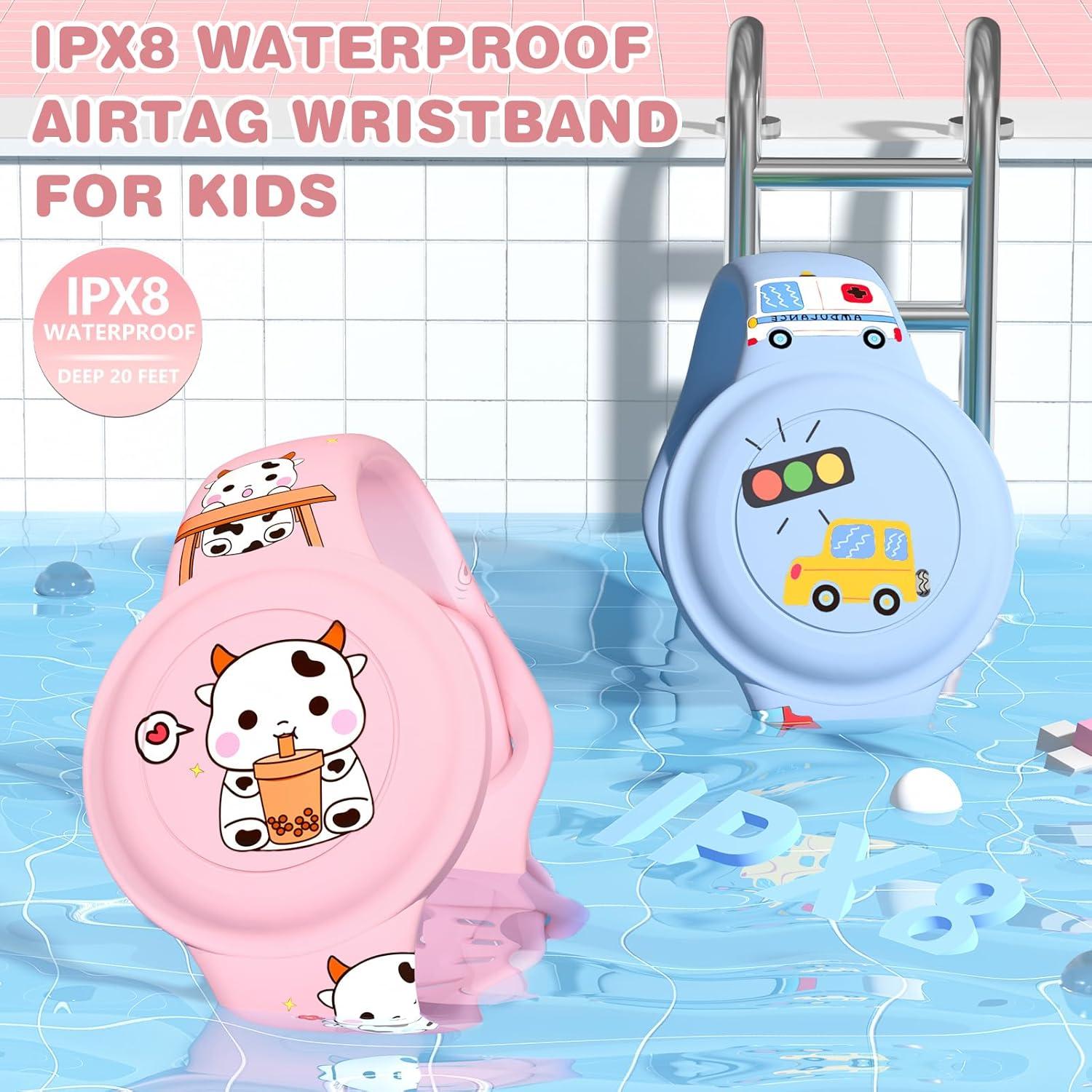 Pulsera Impermeable Ekoonpft para AirTag Niños Caricatura