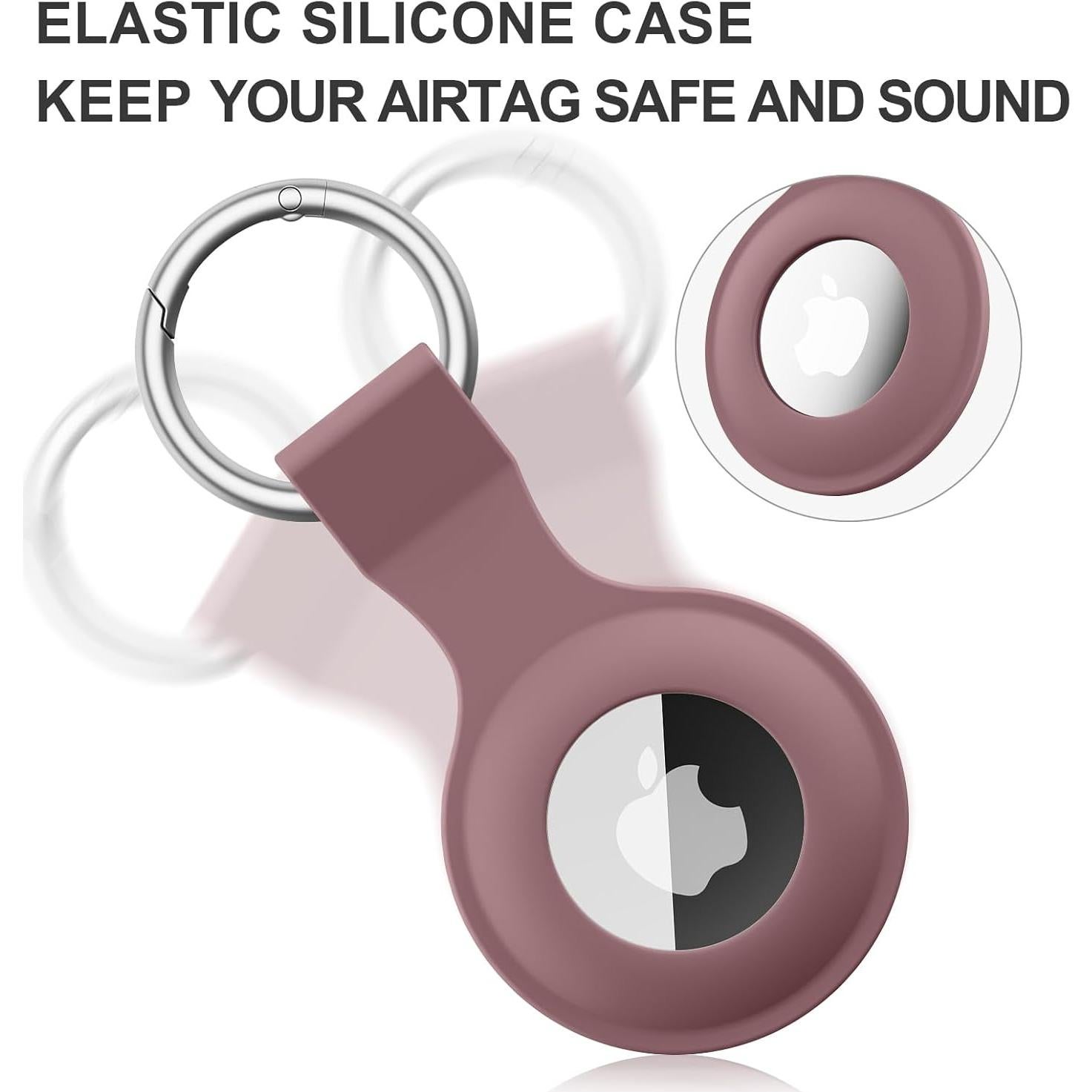 6 Fundas Llavero AirTag Mugust Silicona GPS para Mascotas