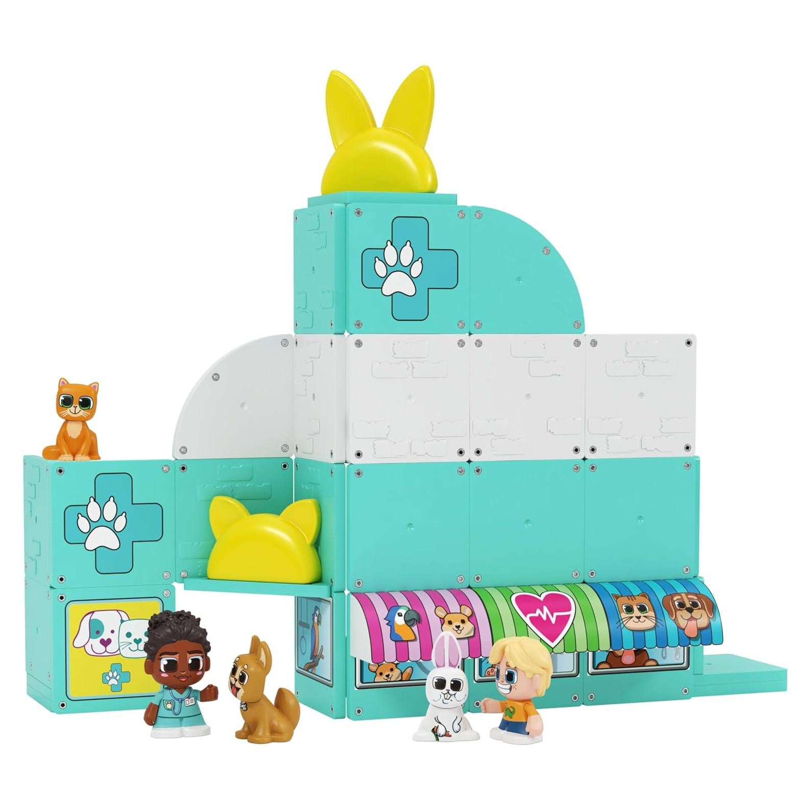 Juego de Construcción Magnética Tile Town - 48 Piezas + Figuras