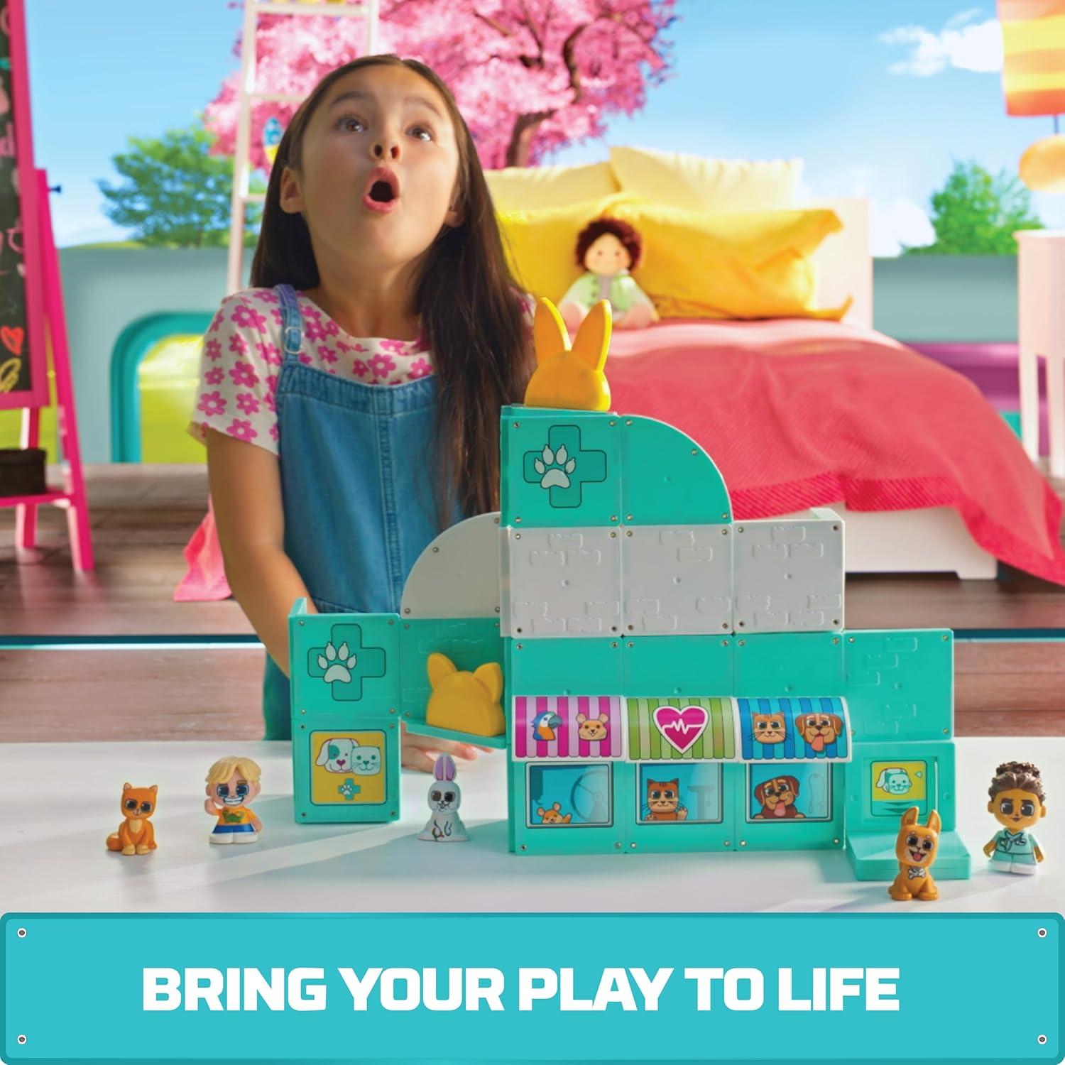 Juego de Construcción Magnética Tile Town - 48 Piezas + Figuras