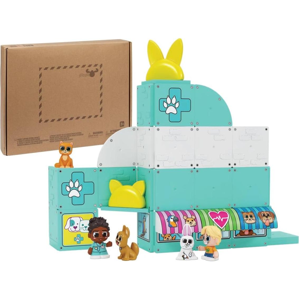 Juego de Construcción Magnética Tile Town - 48 Piezas + Figuras