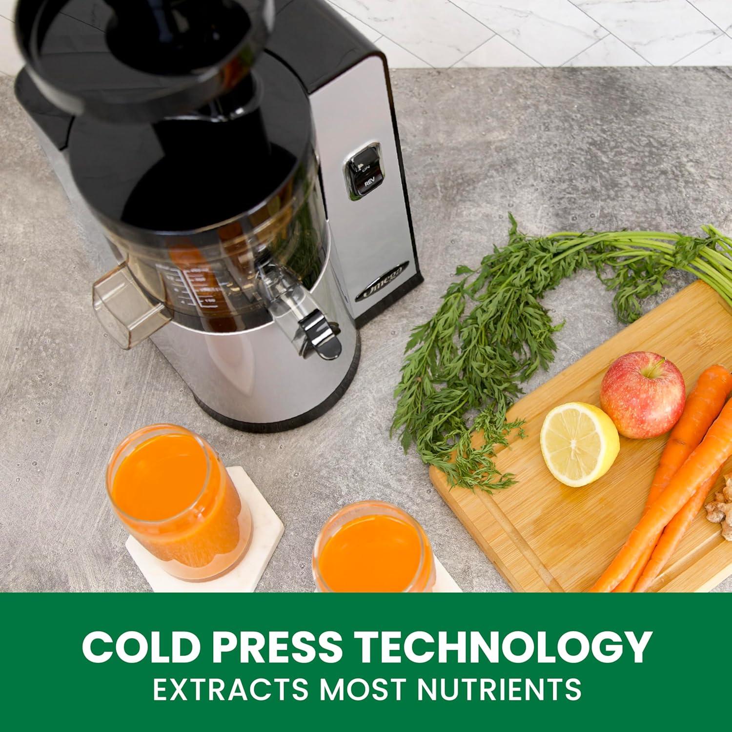 Extractor de Jugo Omega VSJ843QS 150W Vertical 5.22kg