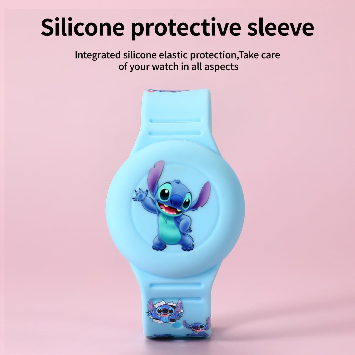 2 Pulseras Ajustables para AirTag Niños Silicona Impermeable