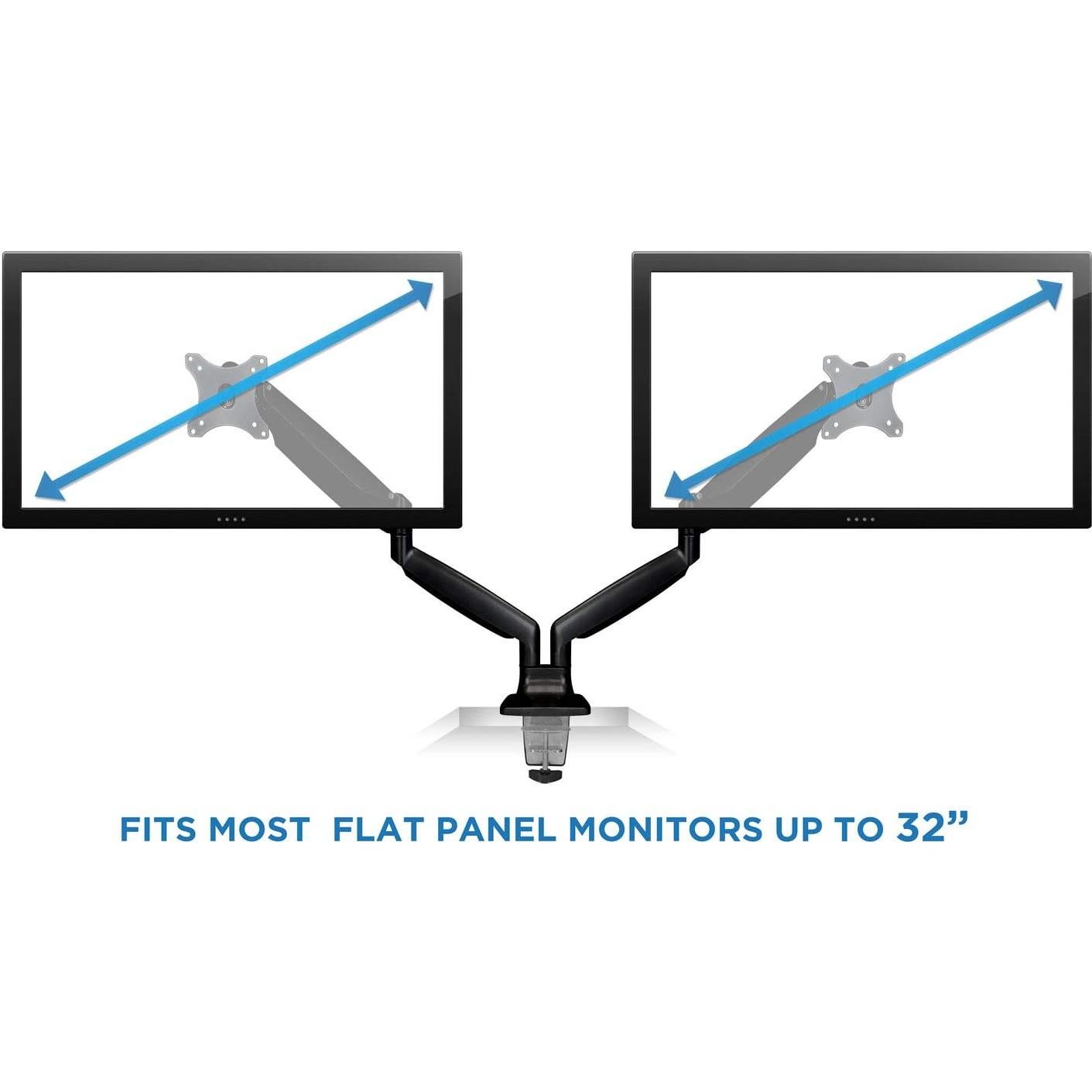 Soporte Doble para Monitor Mount-It! MI-1772B Ajustable