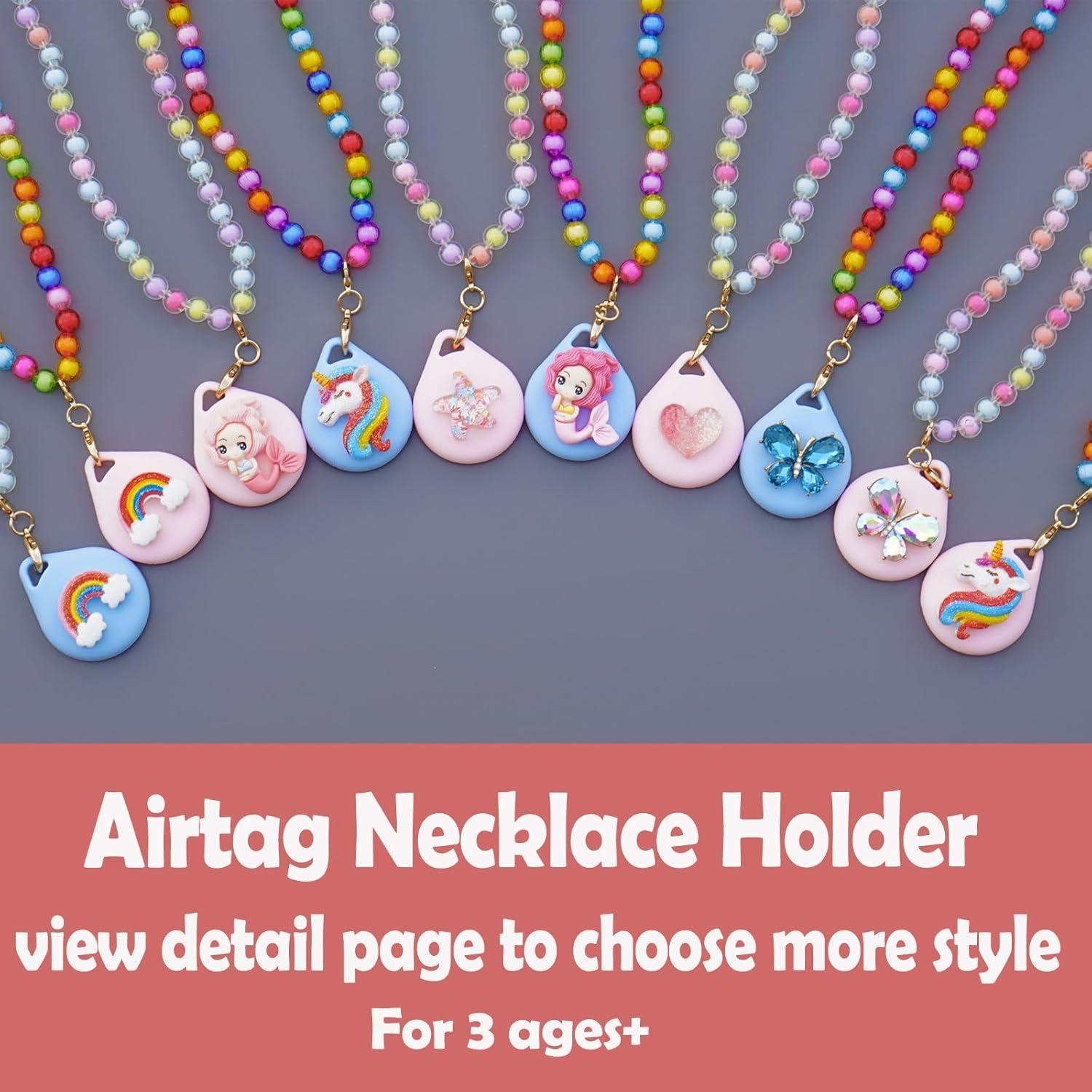 Estuche Collar Niñas XEEWEN 2 PCS Rosa Sirena-Unicornio