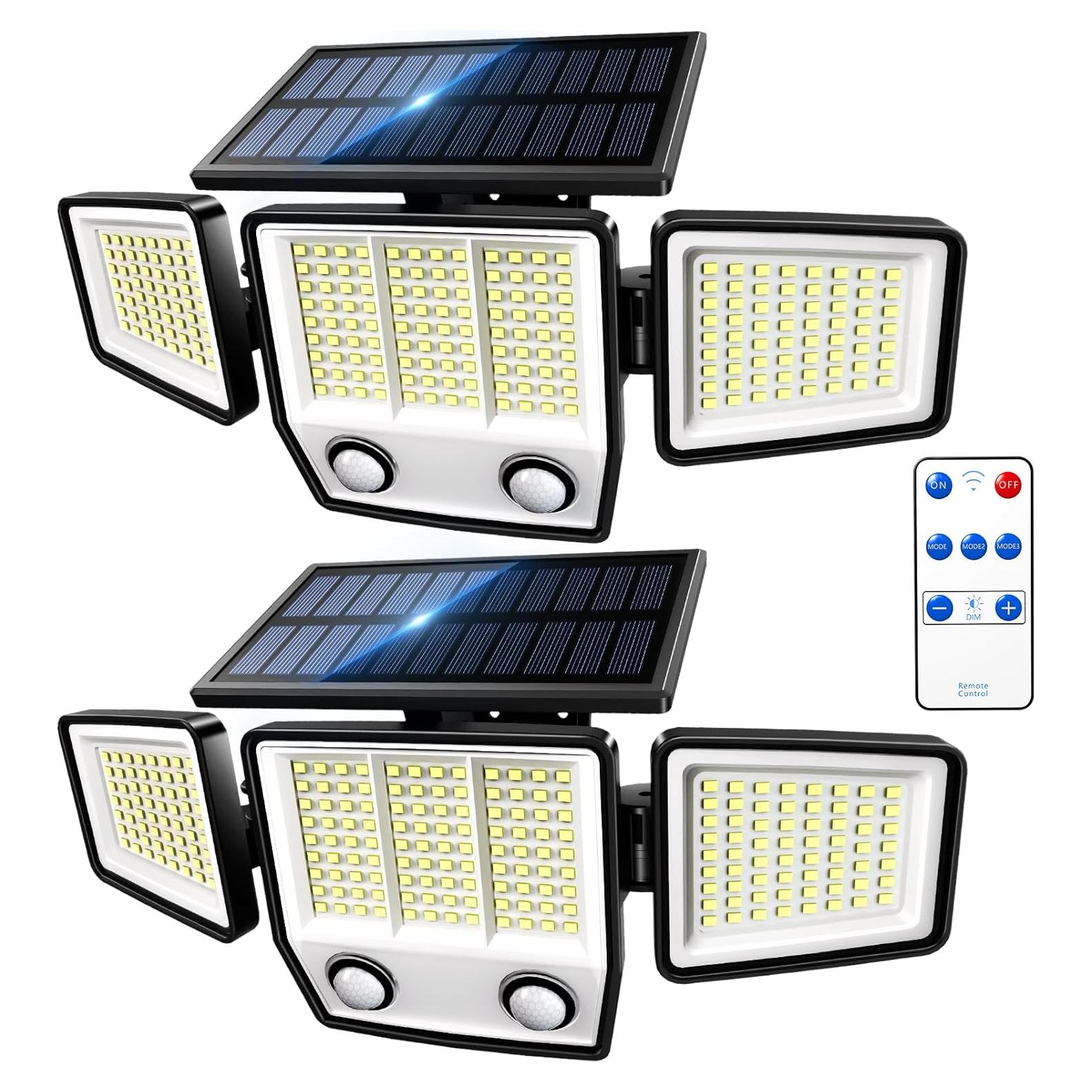 Luces Solares MDCMDCM con Sensor de Movimiento 3000LM IP65