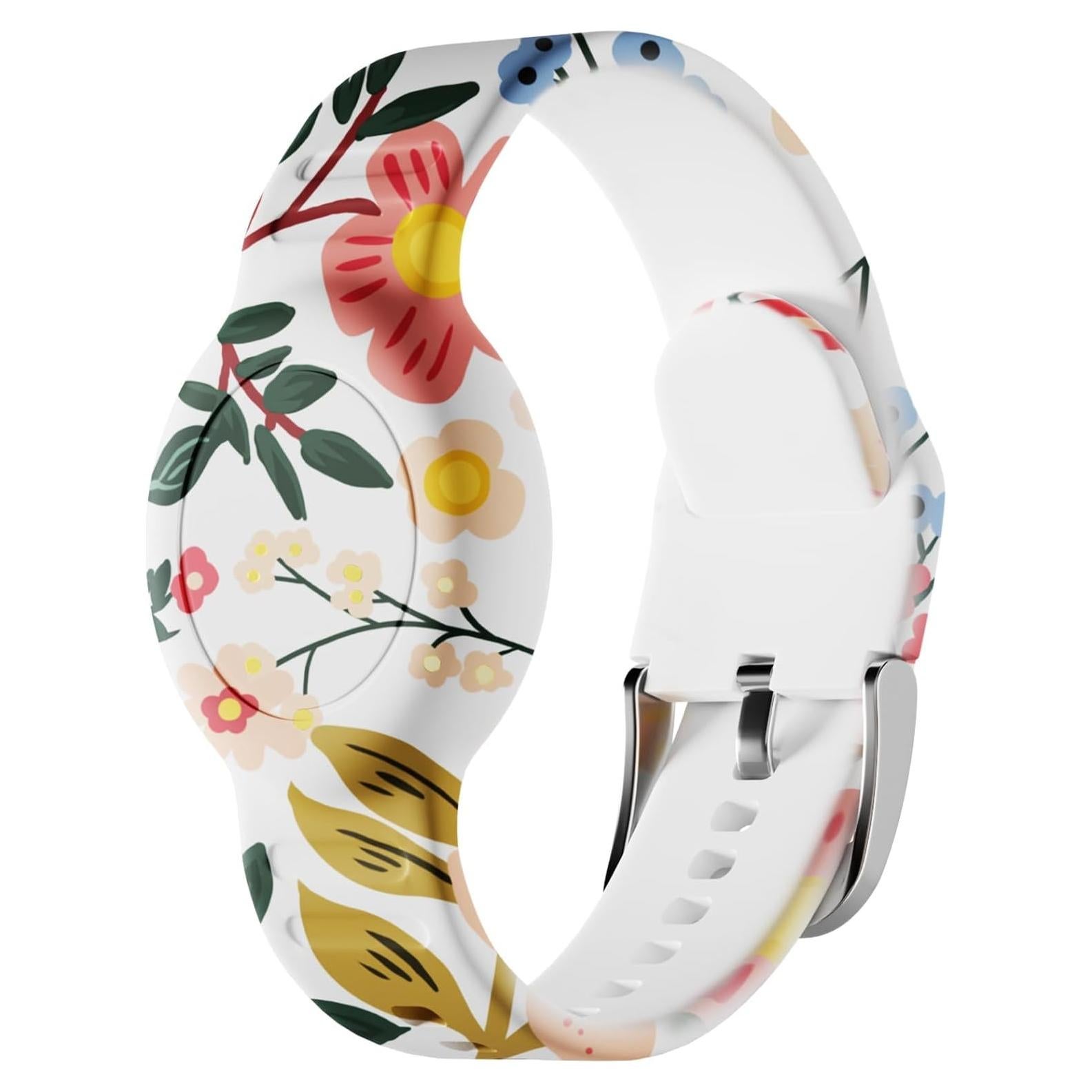Pulsera para AirTag Foweroty Niños Impermeable Floral