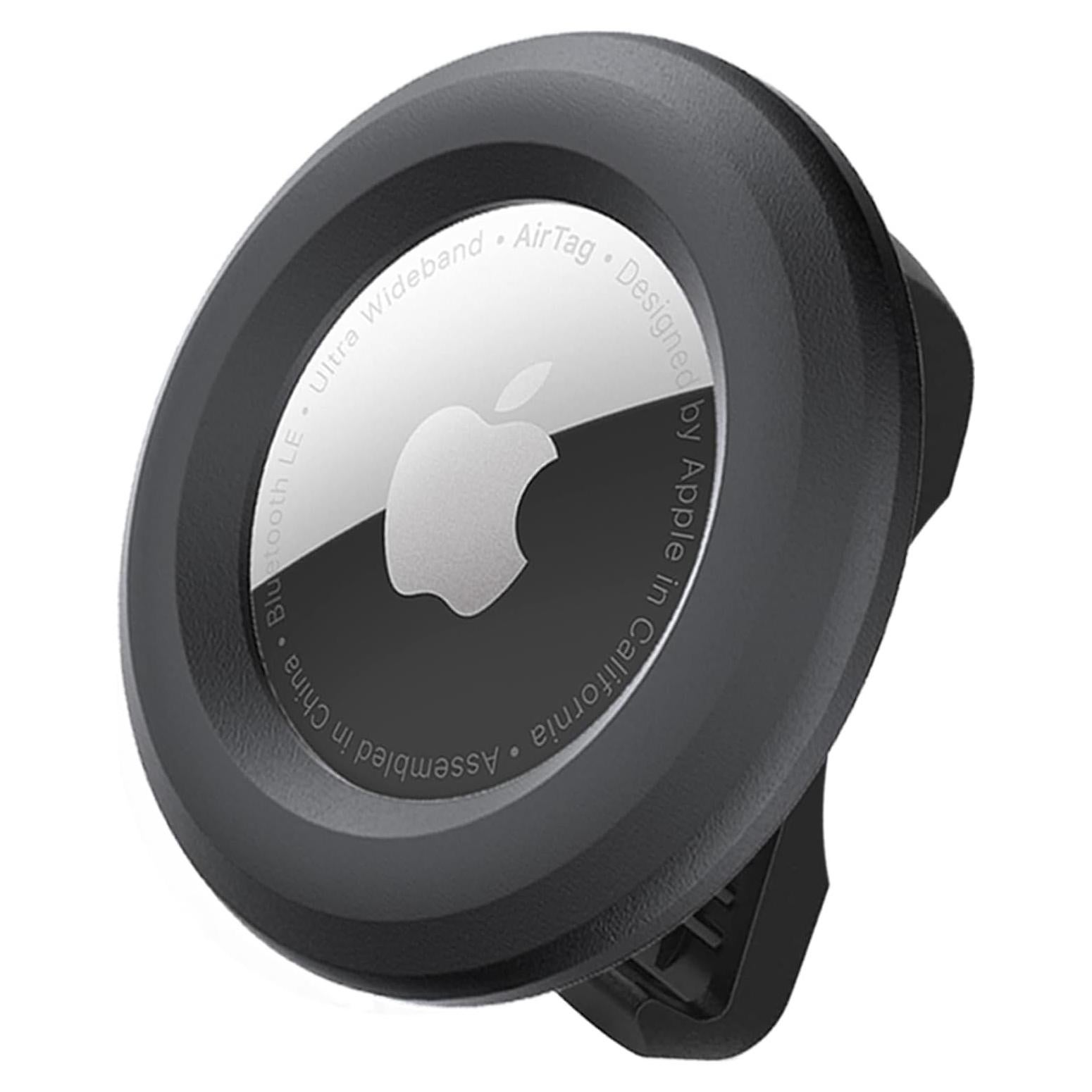 Soporte Airtag para Niños PALAMEDE Clip Negro Resistente